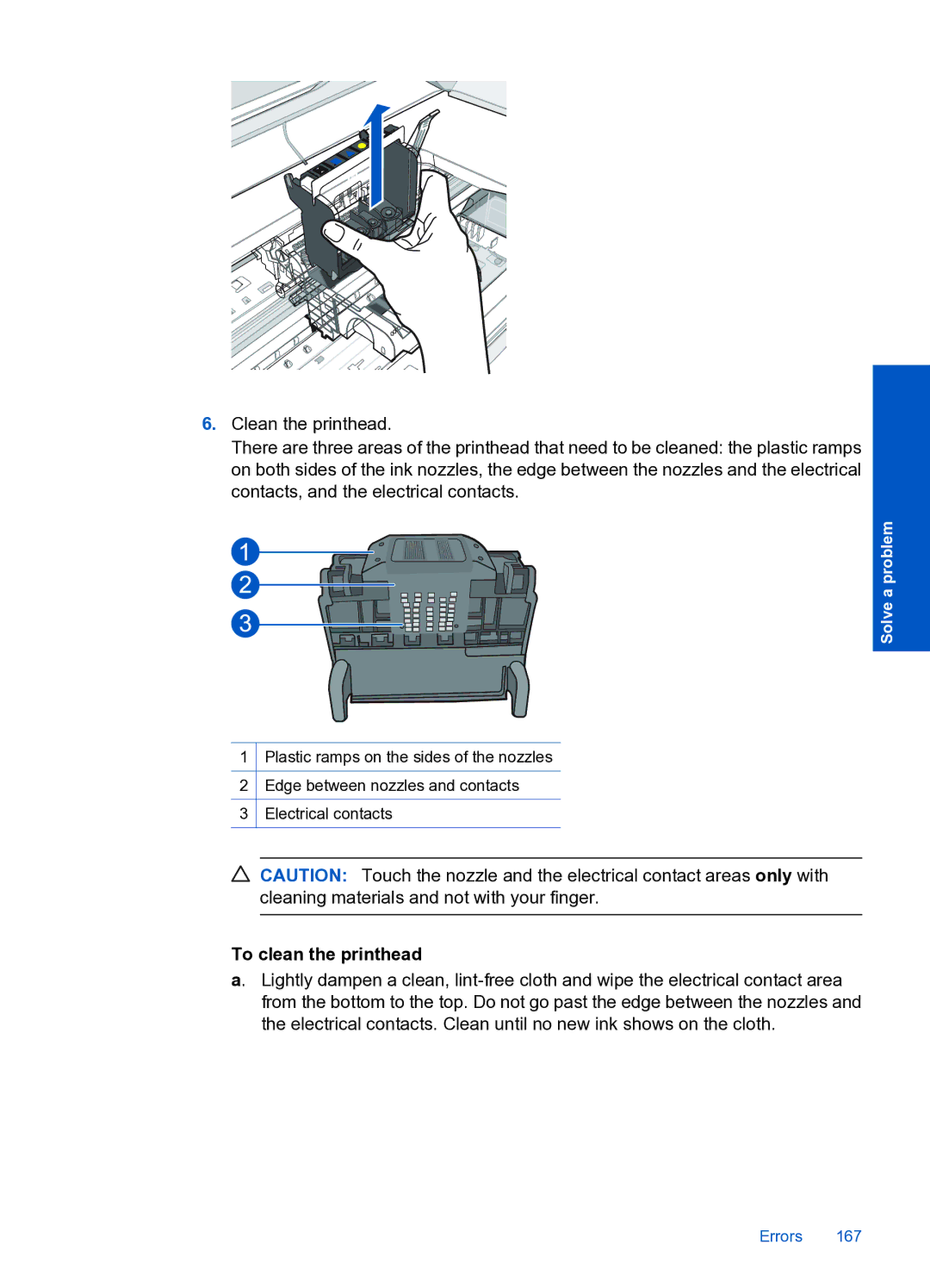 HP Premium Web - C309n manual To clean the printhead 