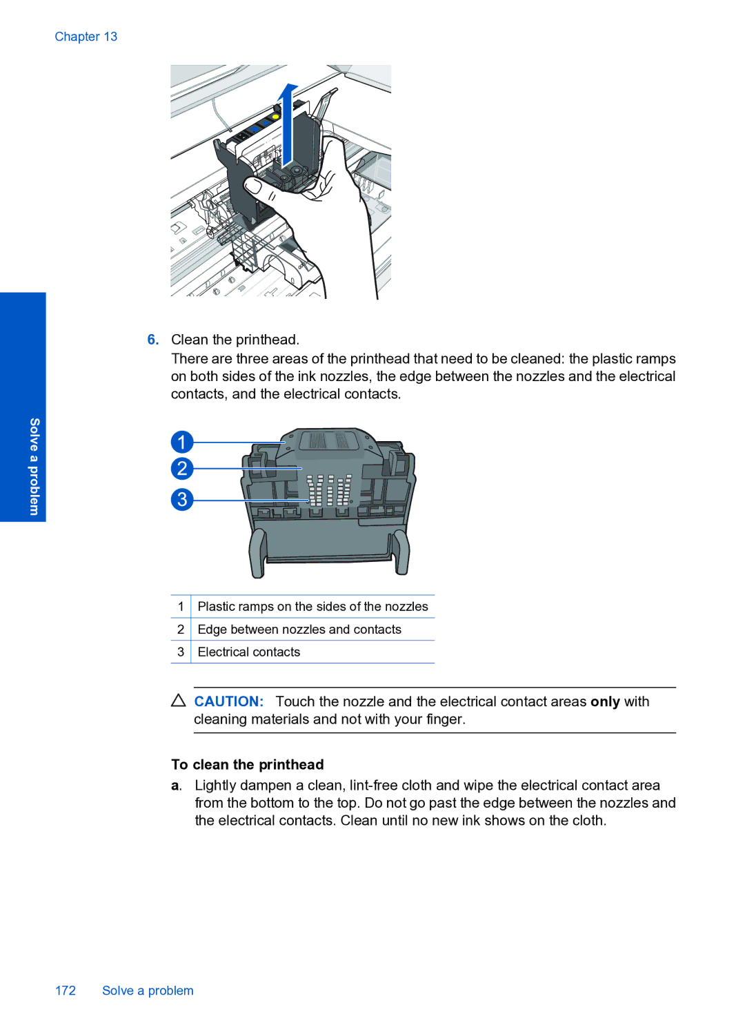 HP Premium Web - C309n manual To clean the printhead 