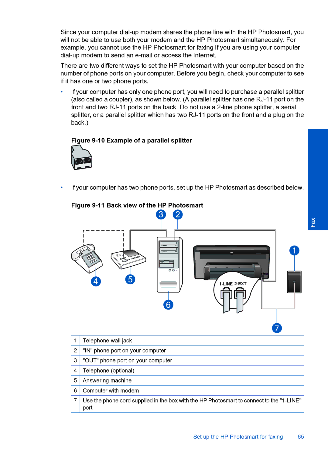 HP Premium Web - C309n manual Example of a parallel splitter 