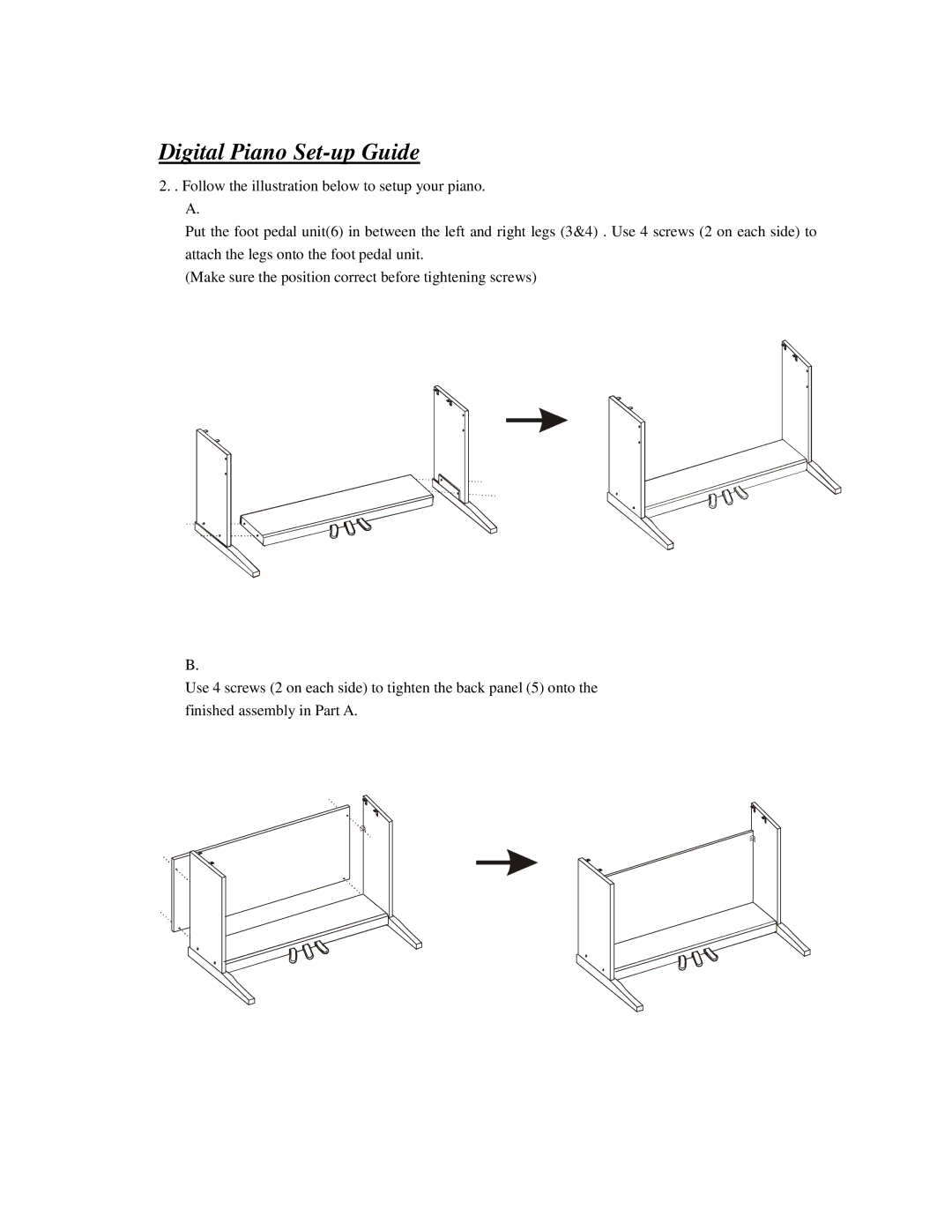 HP Princeton -21 manual Digital Piano Set-up Guide 