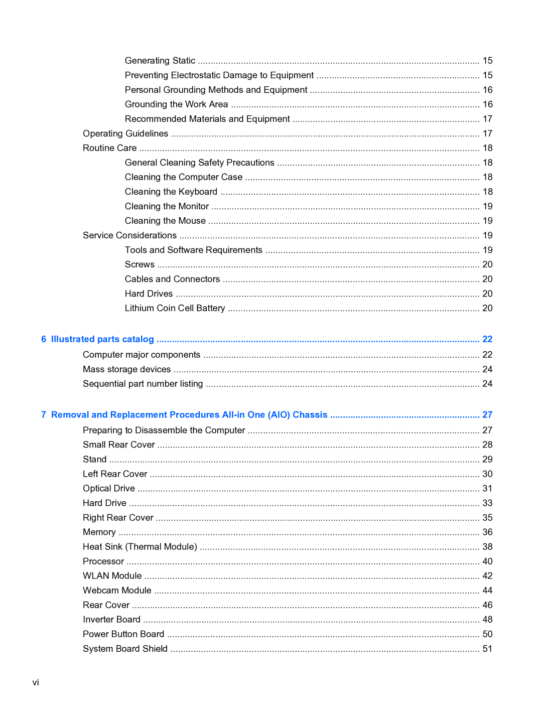 HP Pro 110 manual Illustrated parts catalog 