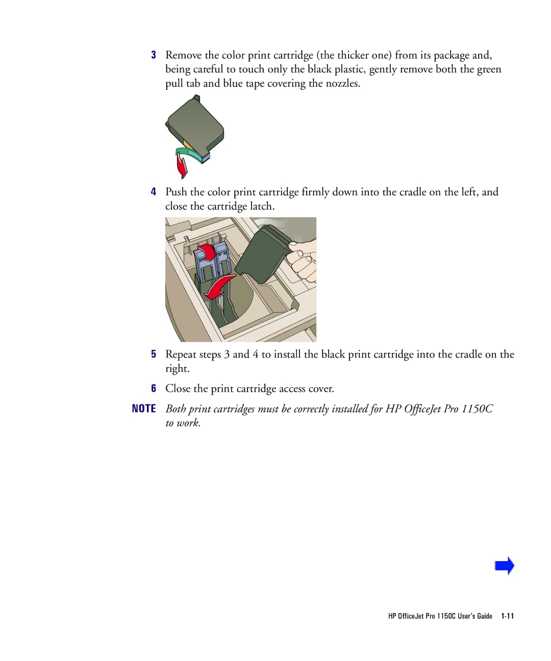 HP Pro 1150cse manual HP OfficeJet Pro 1150C User’s Guide 