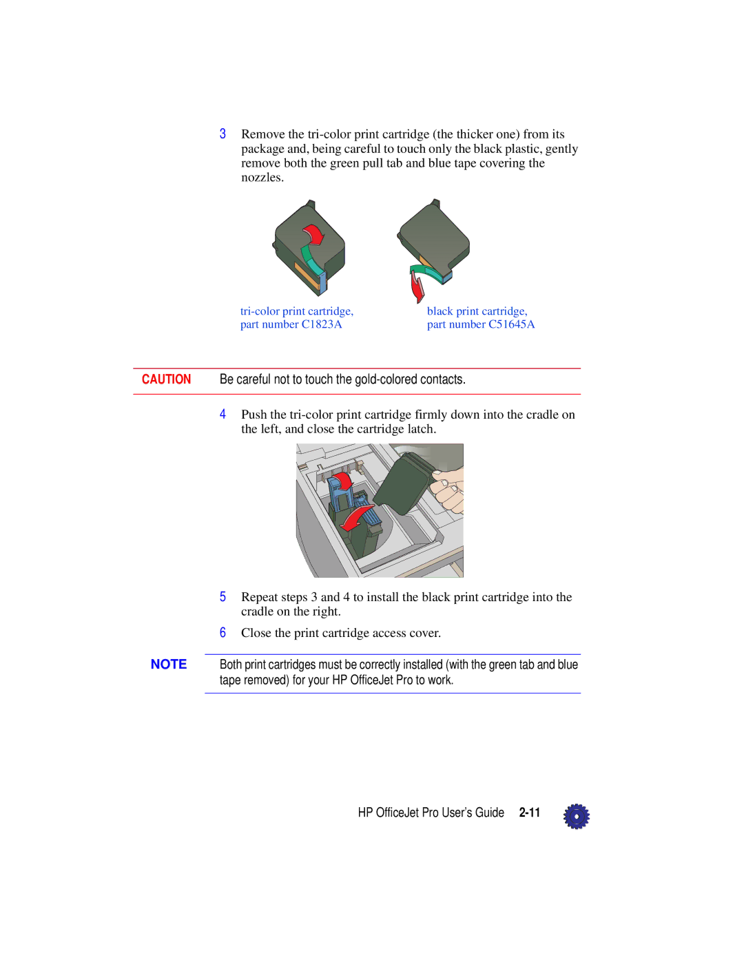 HP Pro 1175cse, Pro 1175cxi manual HP OfficeJet Pro User’s Guide 