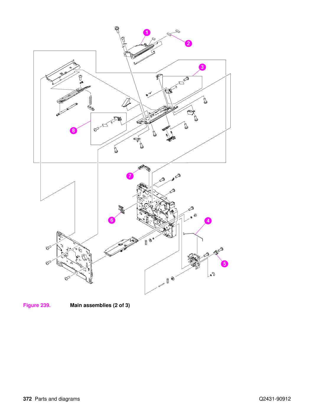 HP Pro 4300 C9H70UT C9H70UT#ABA manual Main assemblies 2 