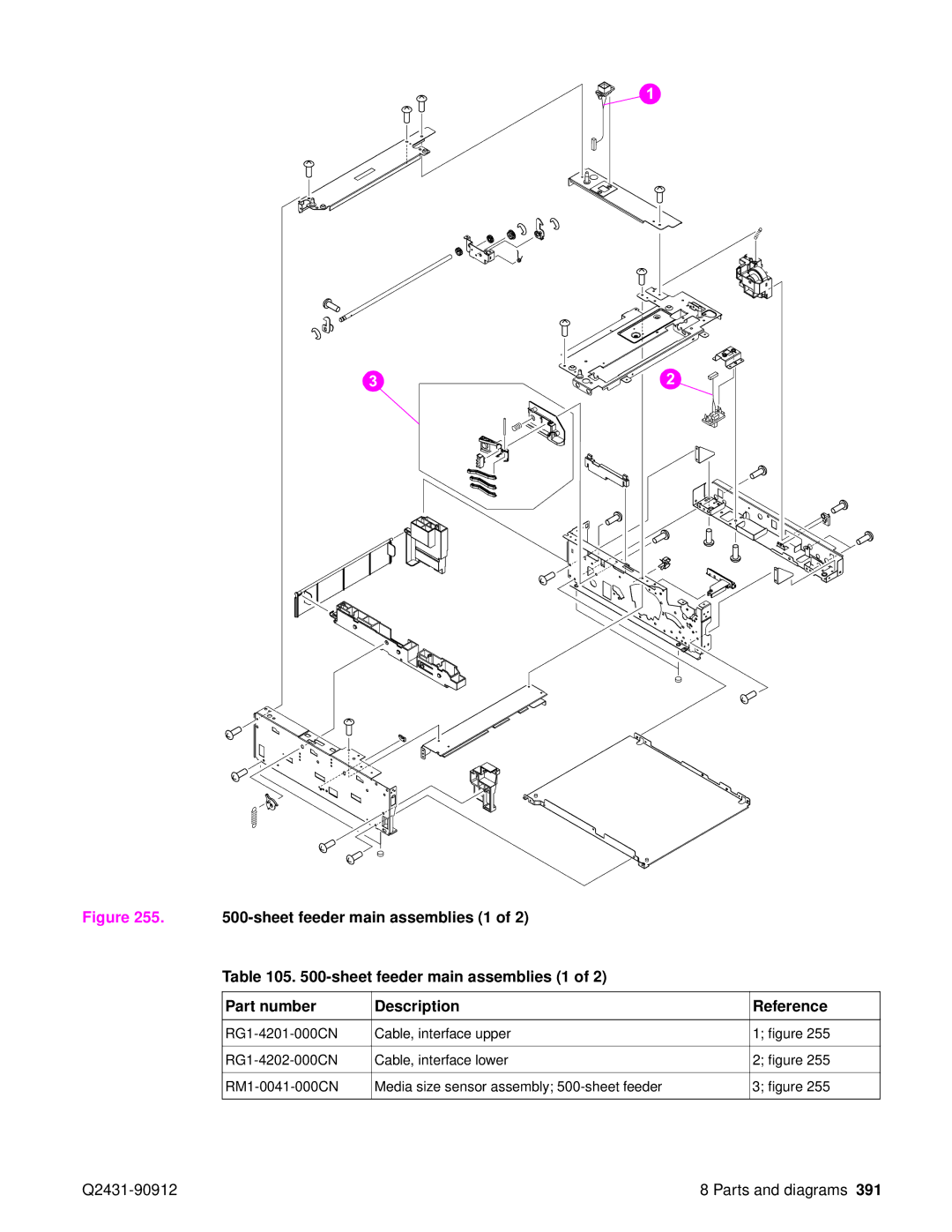 HP Pro 4300 C9H70UT C9H70UT#ABA manual Q2431-90912 Parts and diagrams 