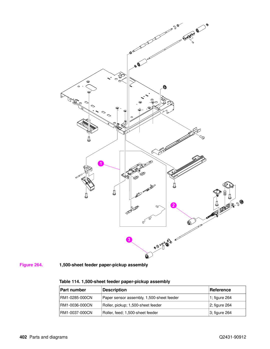 HP Pro 4300 C9H70UT C9H70UT#ABA manual Parts and diagrams Q2431-90912 