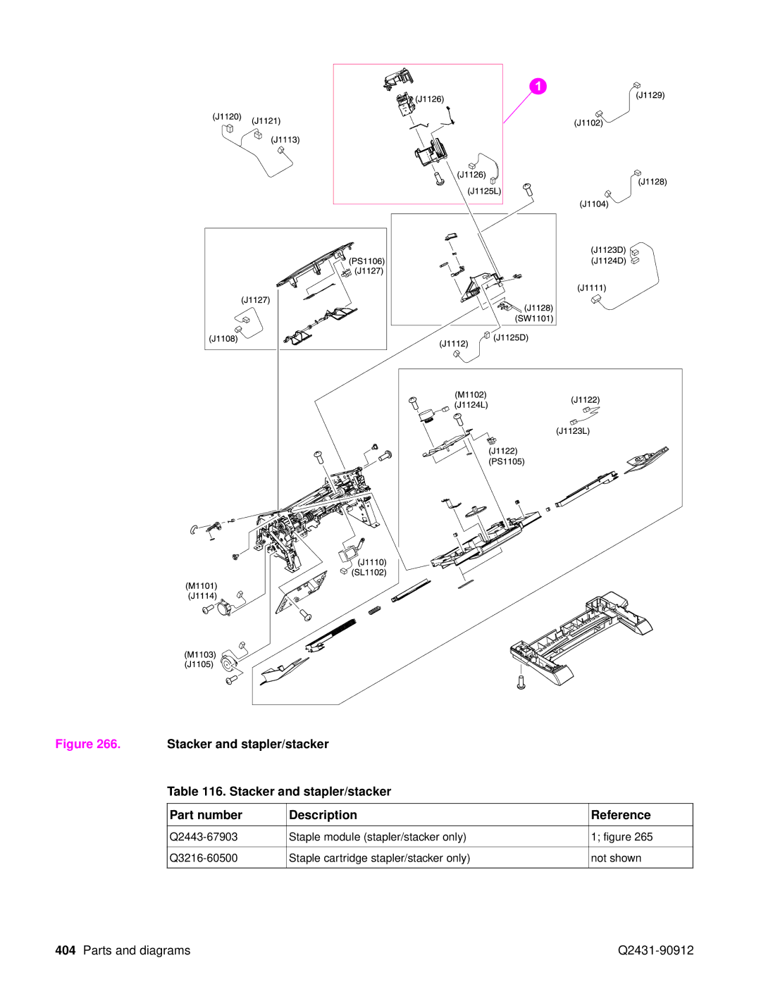 HP Pro 4300 C9H70UT C9H70UT#ABA manual Parts and diagrams Q2431-90912 