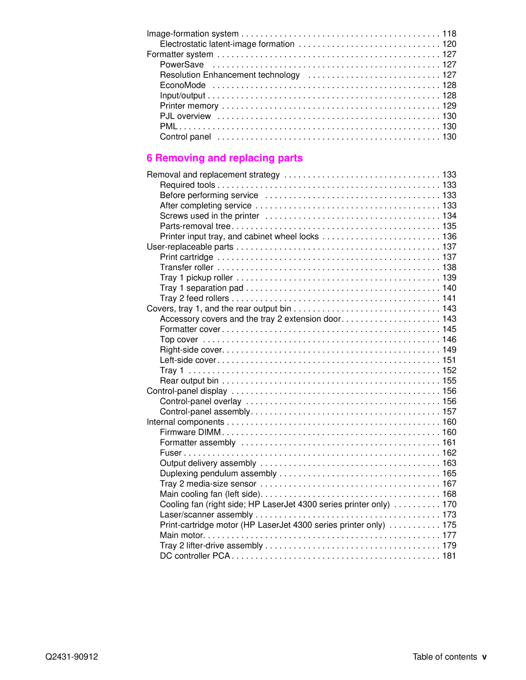 HP Pro 4300 C9H70UT C9H70UT#ABA manual Removing and replacing parts 