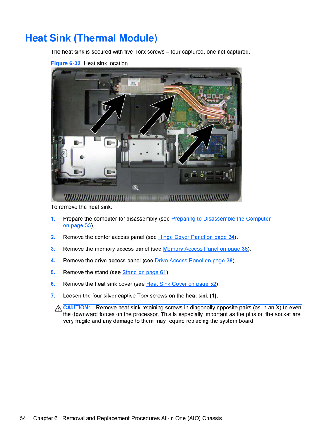 HP Pro 4300 manual Heat Sink Thermal Module 