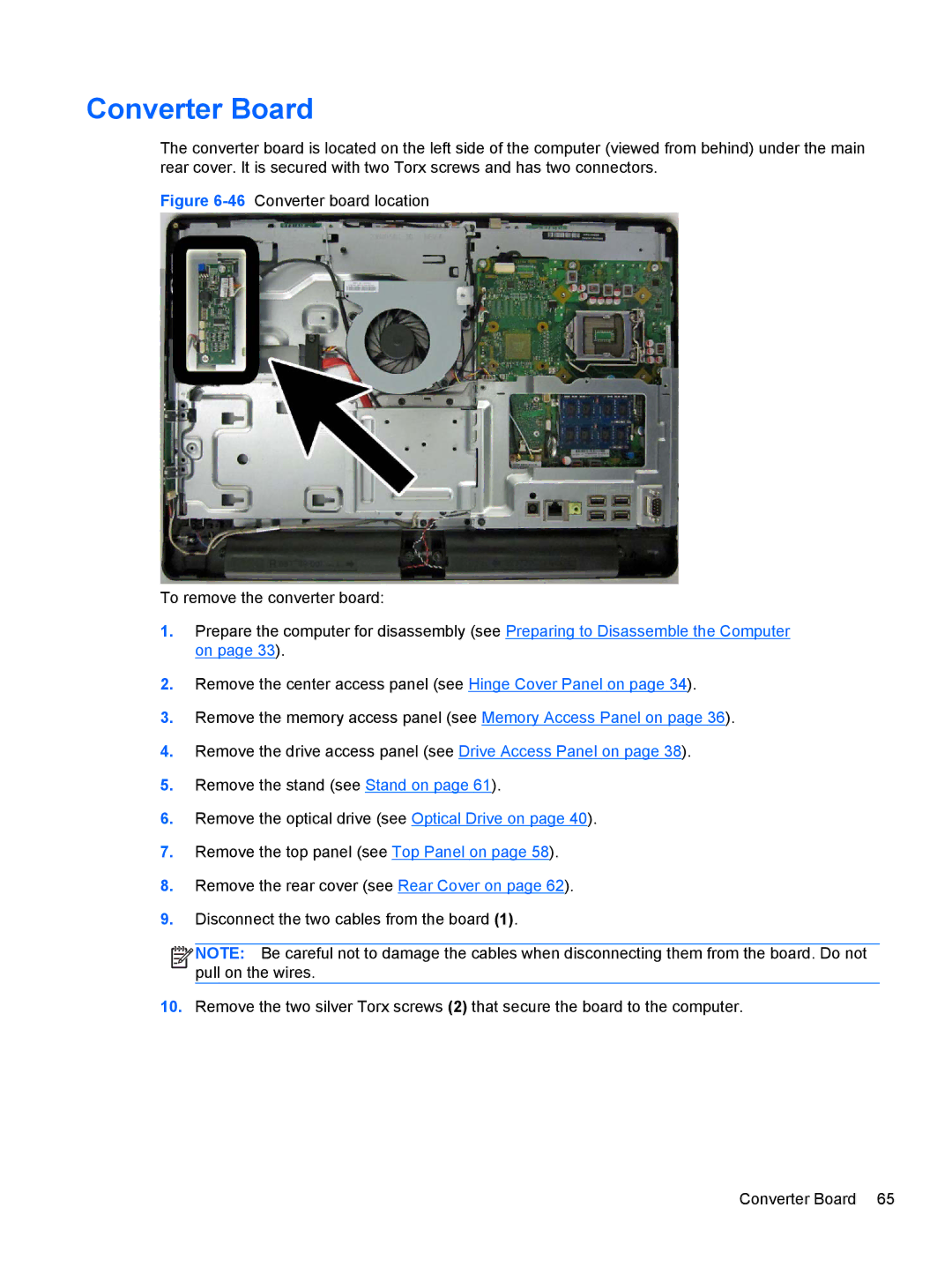 HP Pro 4300 manual Converter Board 