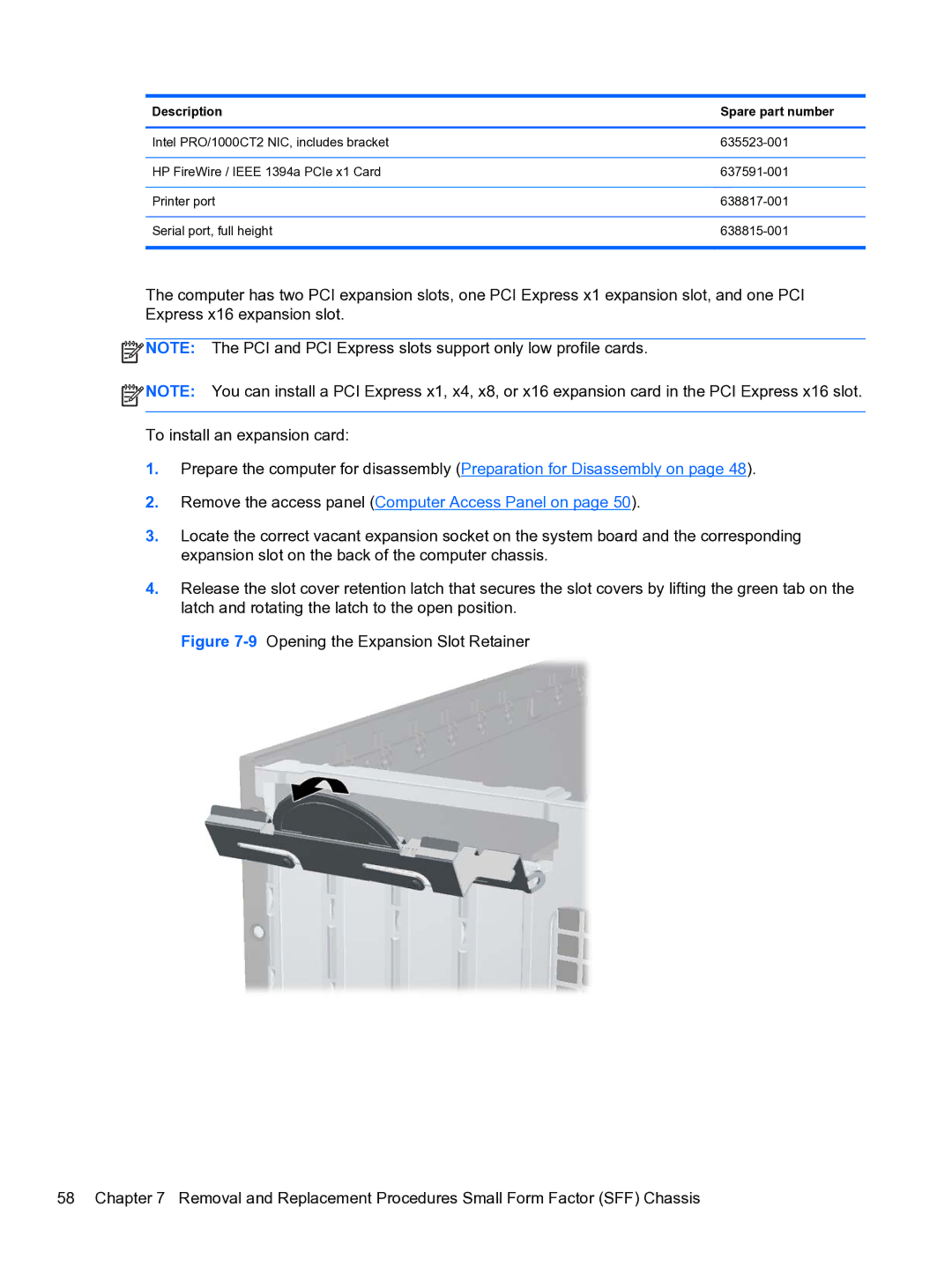 HP Pro 4300 manual Remove the access panel Computer Access Panel on 