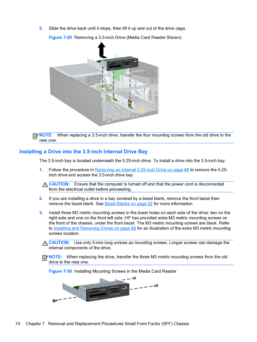 HP Pro 4300 manual Installing a Drive into the 3.5-inch Internal Drive Bay 