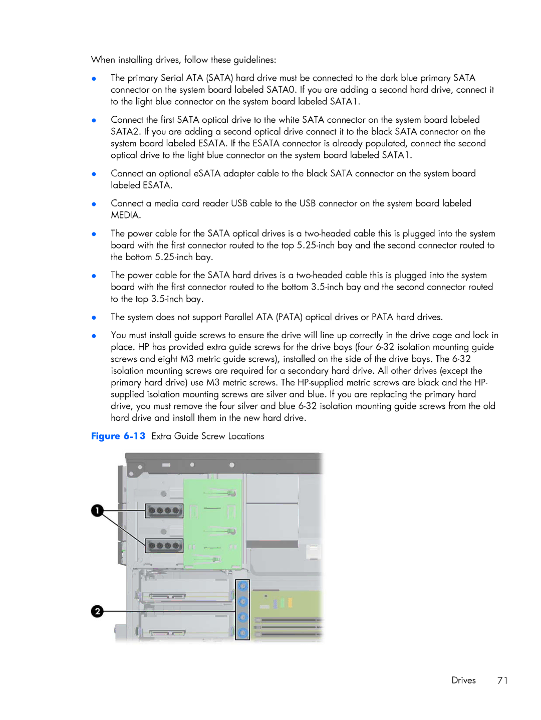 HP Pro 6305 manual Media 