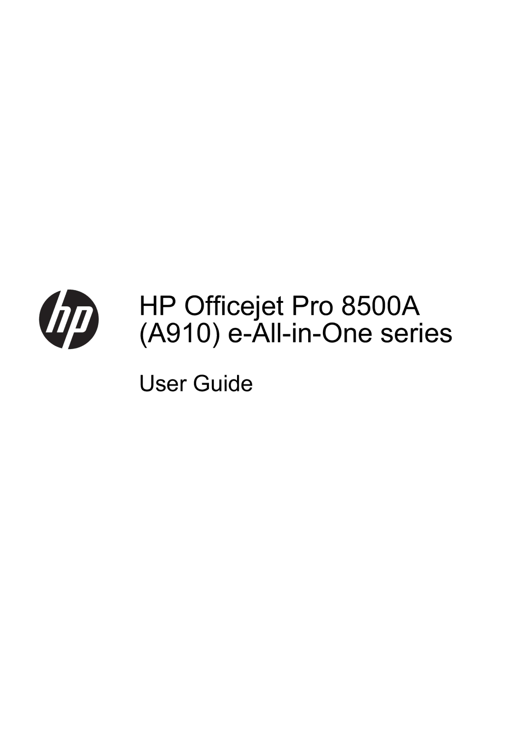 HP Pro 8500A - A910a, Pro 8500A Plus - A910g, Pro 8500A Premium - A910n HP Officejet Pro 8500A A910 e-All-in-One series 