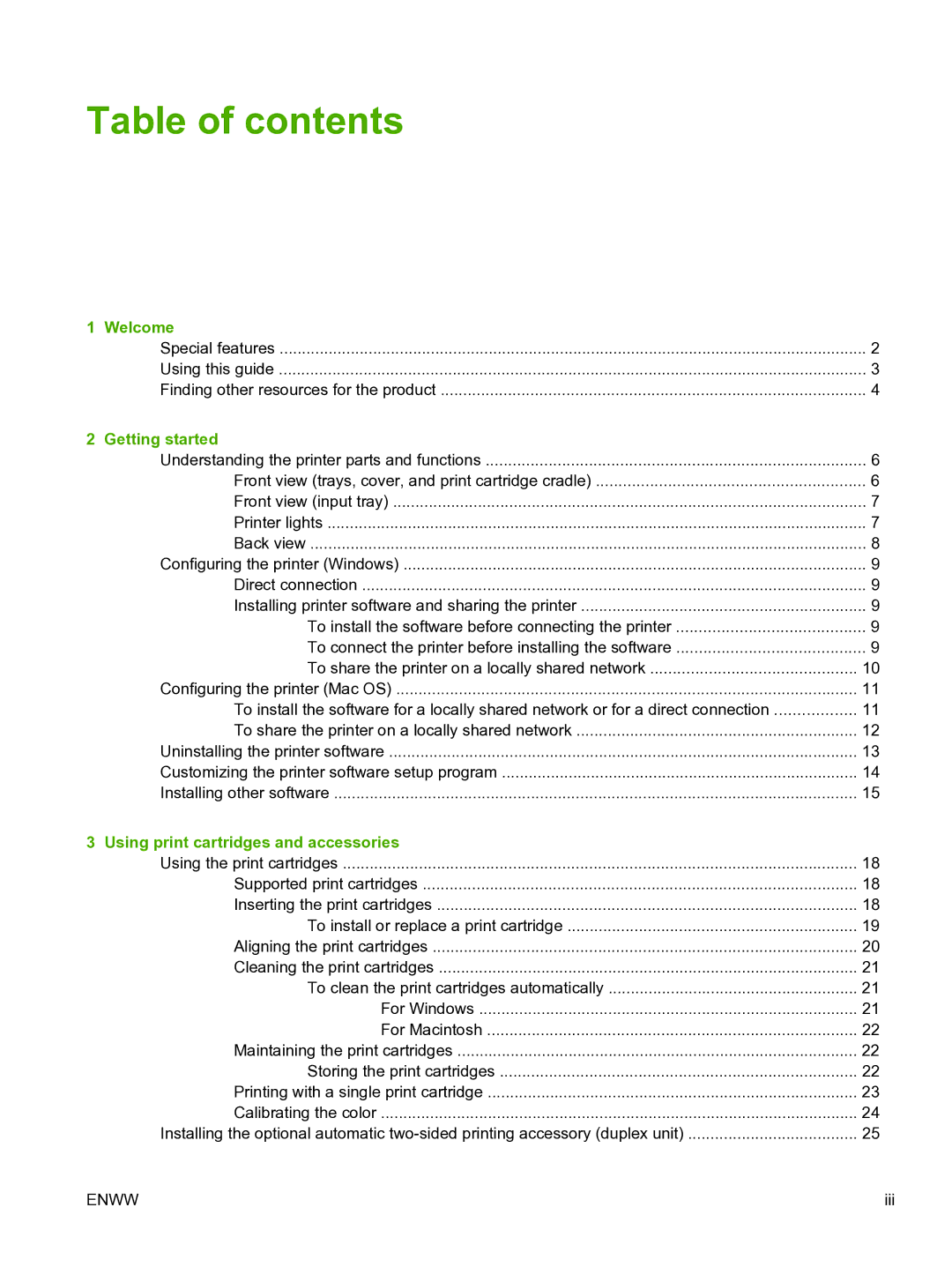 HP Pro B8300 manual Table of contents 