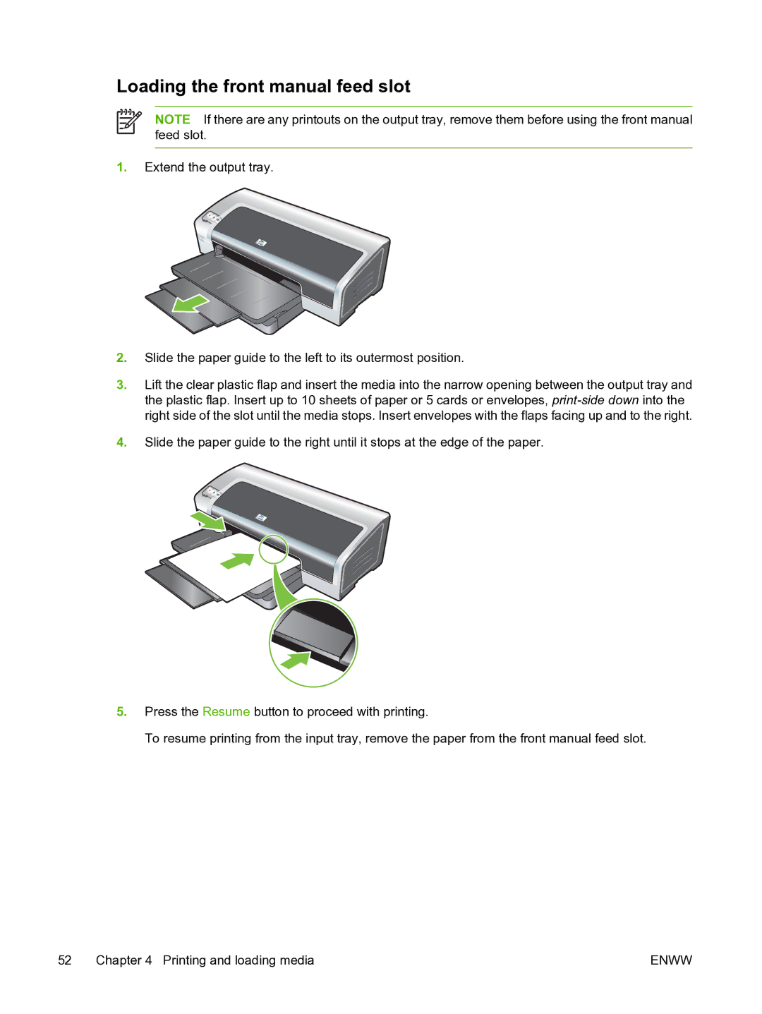 HP Pro B8300 Loading the front manual feed slot 