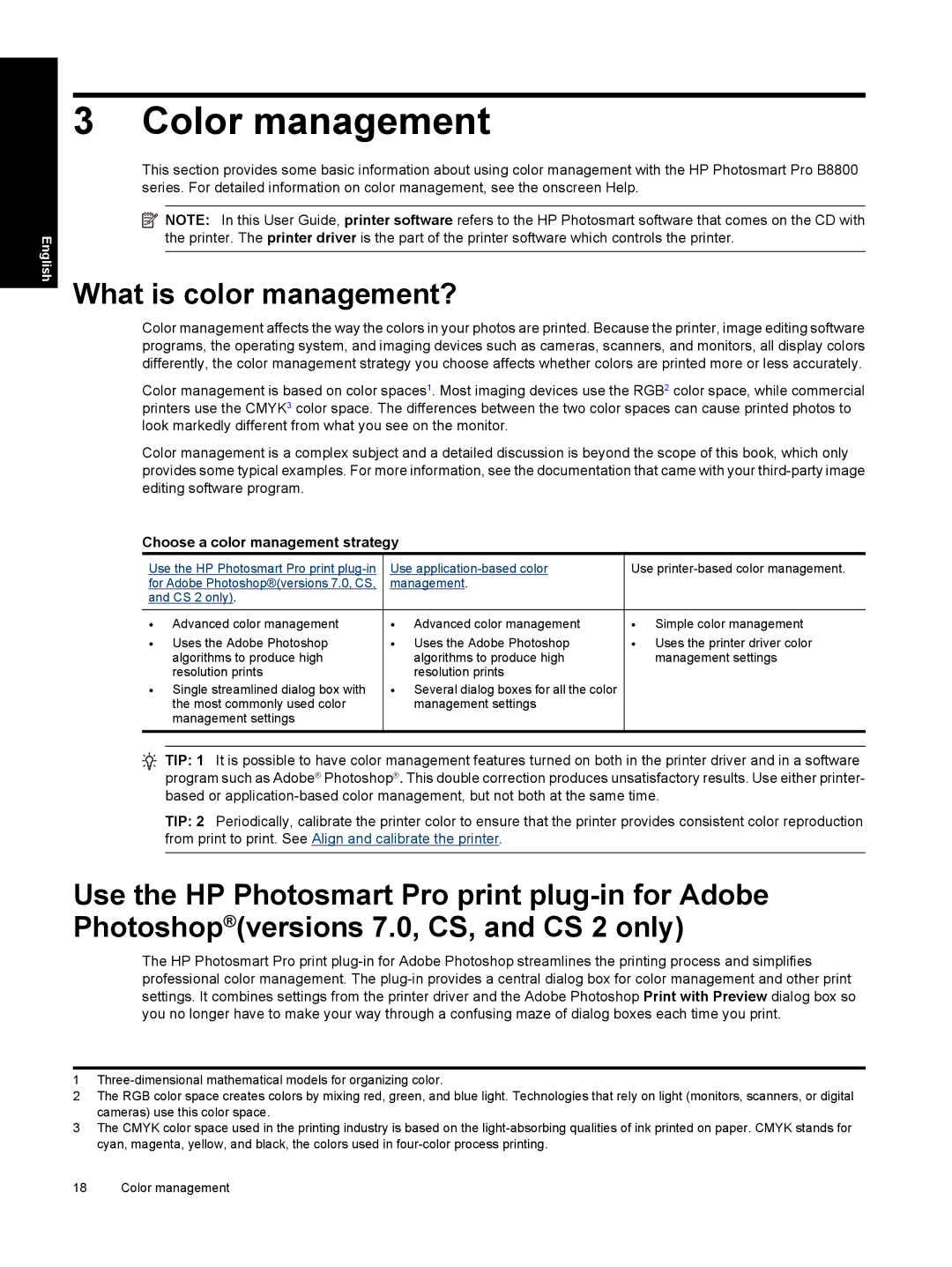 HP Pro B8800 manual Color management, What is color management?, Choose a color management strategy 