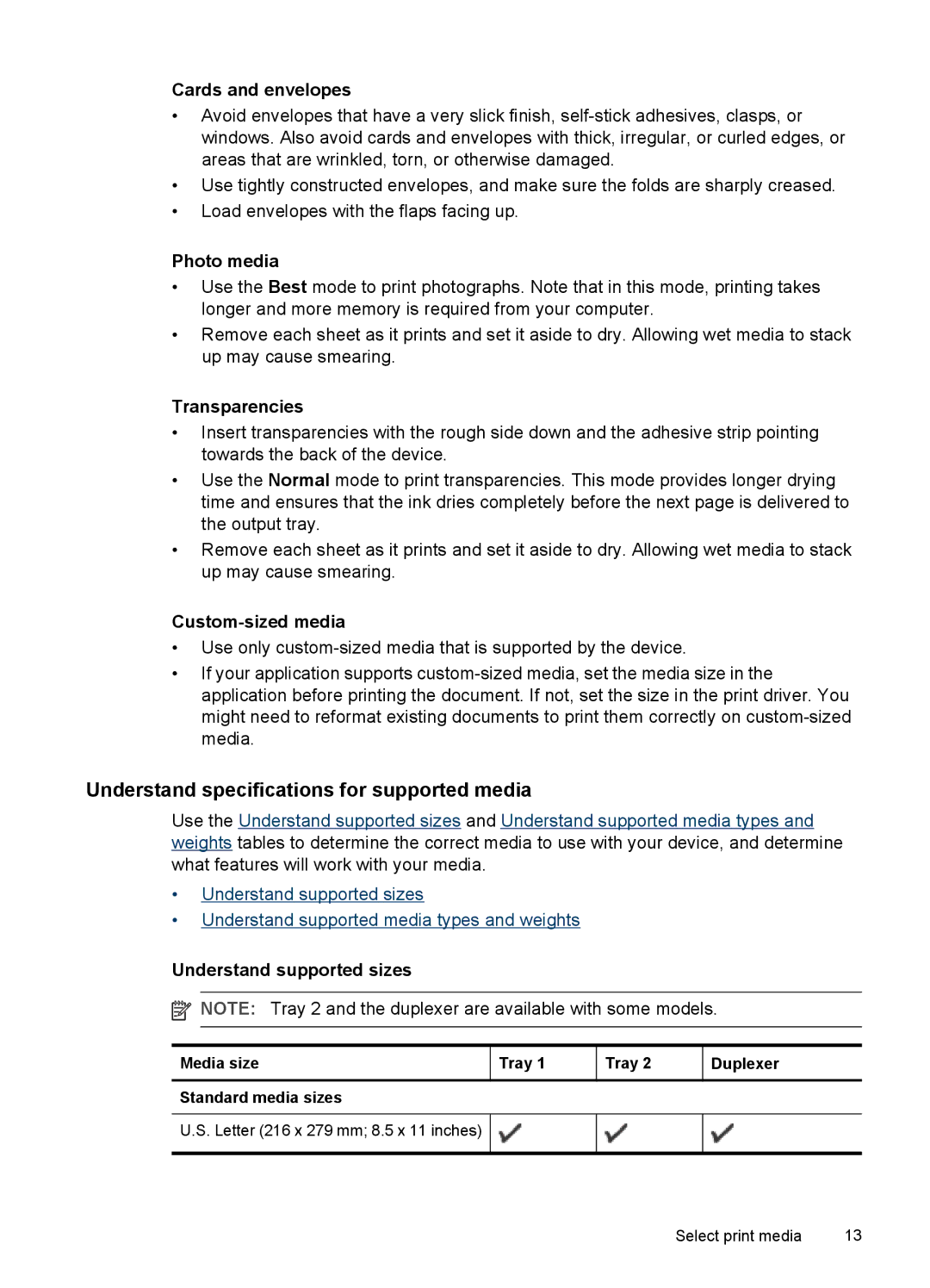 HP K5300, Pro K5400 manual Understand specifications for supported media 