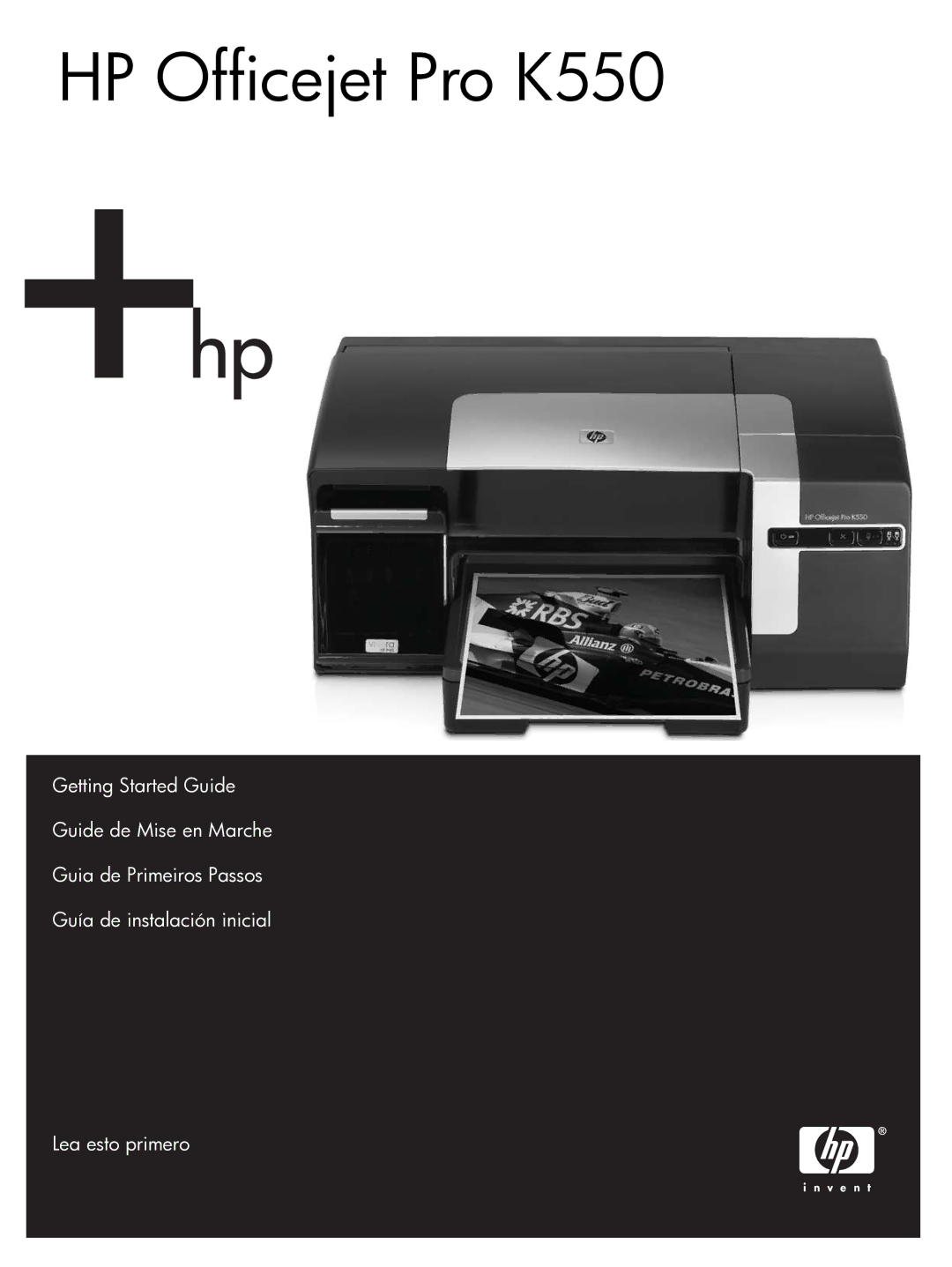 HP manual HP Officejet Pro K550 