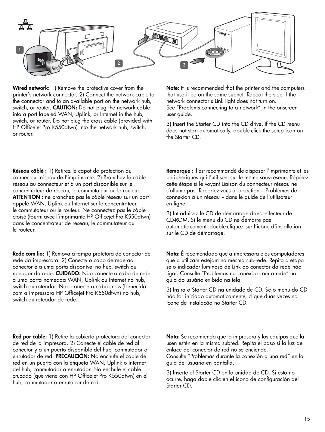 HP Pro K550 manual 