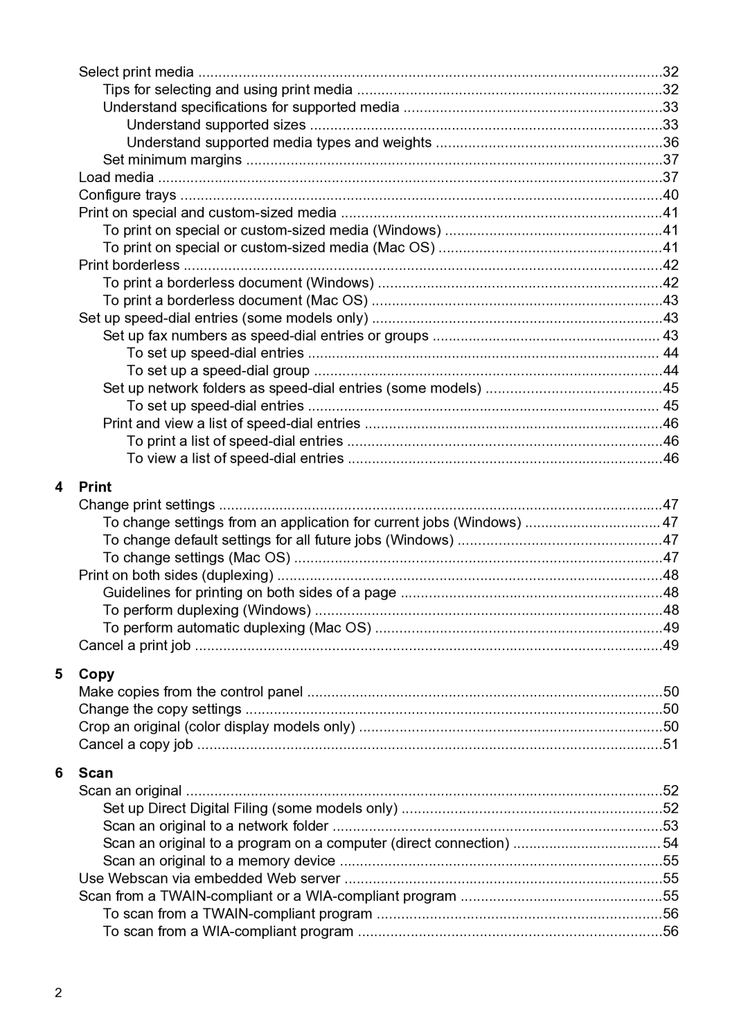 HP PRO L7500 manual Print, Copy, Scan 