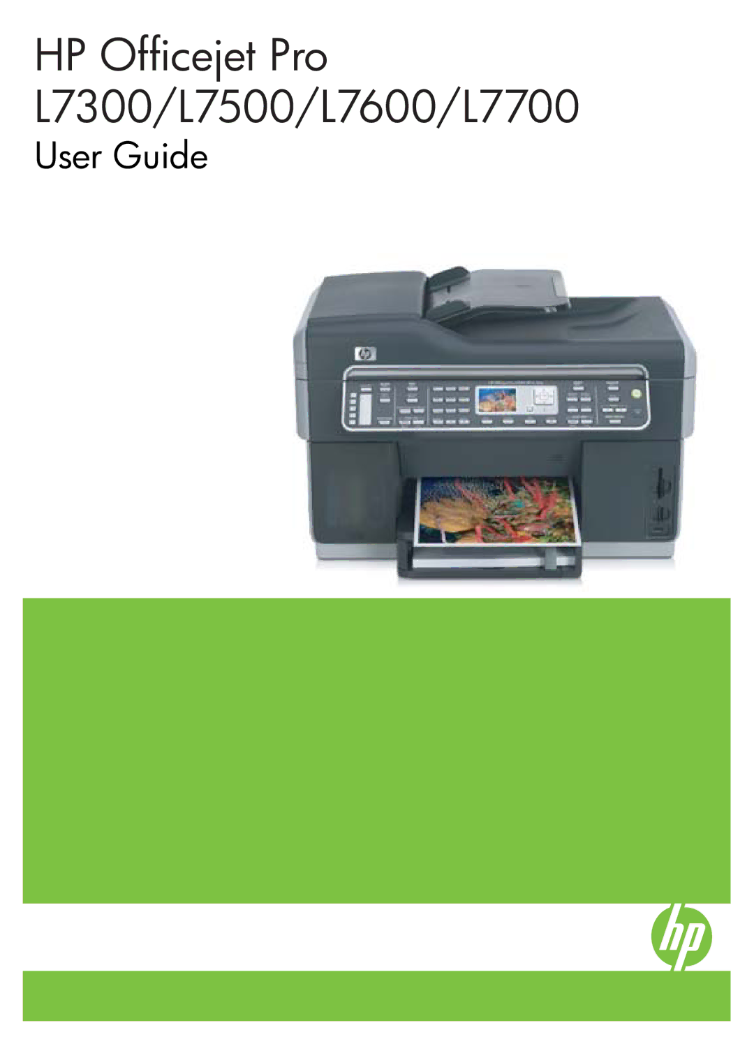 HP Pro L7680, Pro L7750, Pro L7650, Pro L7580, Pro L7780, Pro L7555, Pro L7550 manual HP Officejet Pro L7300/L7500/L7600/L7700 