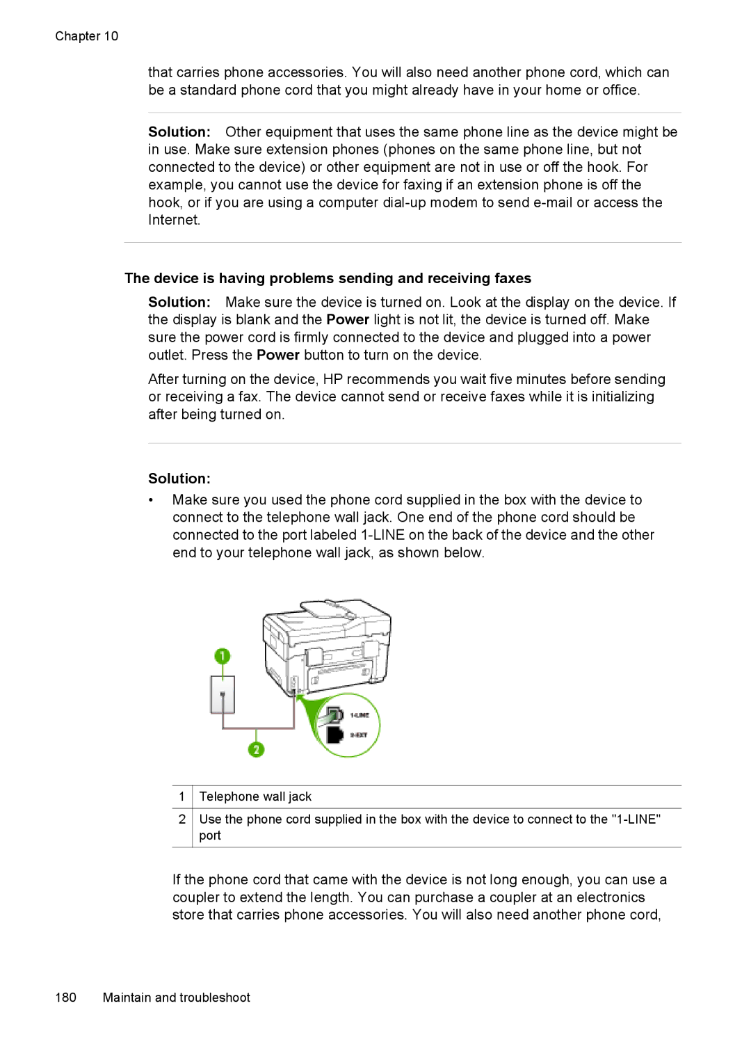 HP Pro L7750, Pro L7680, Pro L7650, Pro L7580, Pro L7780, Pro L7555 manual Device is having problems sending and receiving faxes 