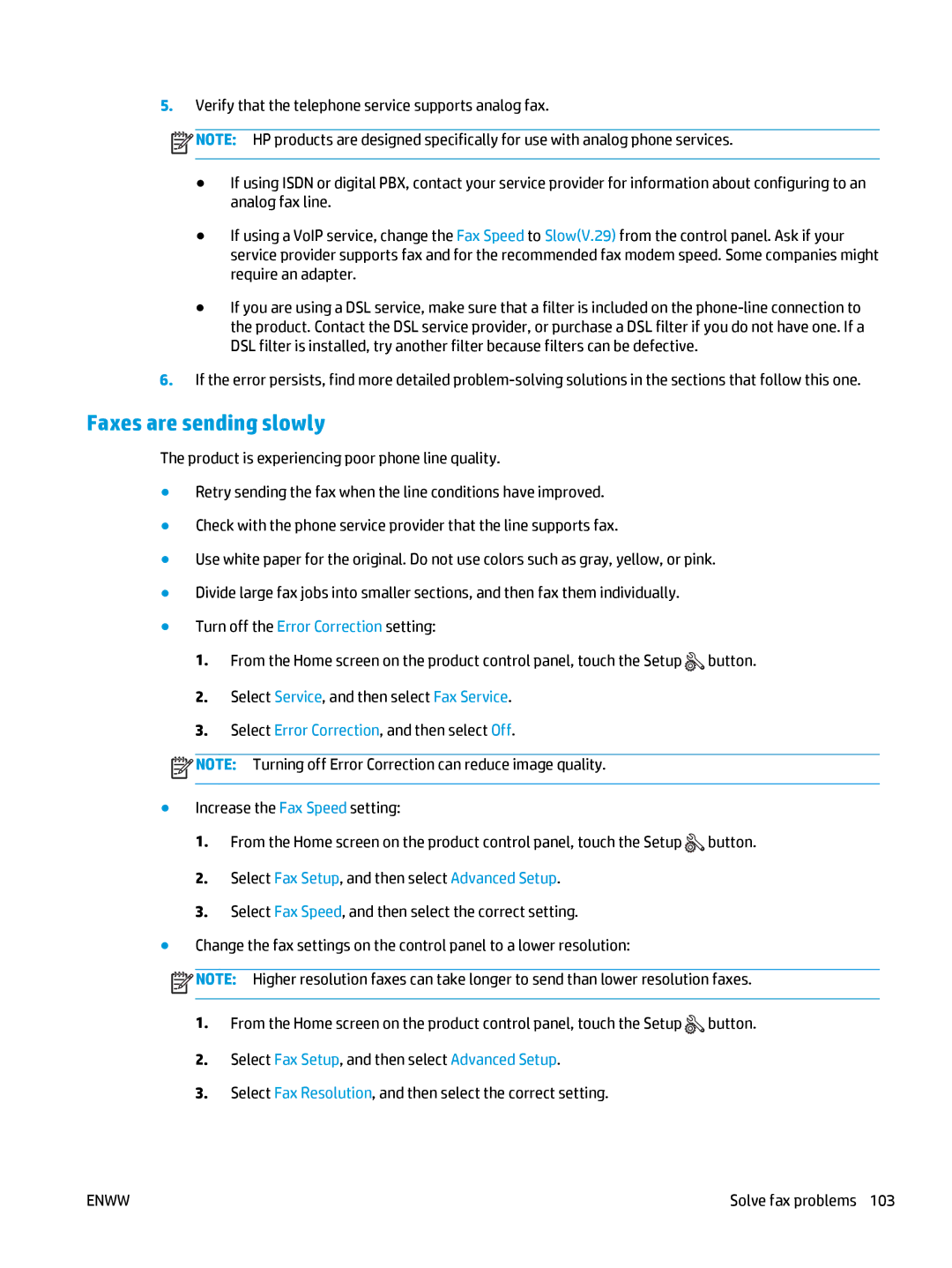 HP Pro MFP M177fw manual Faxes are sending slowly 