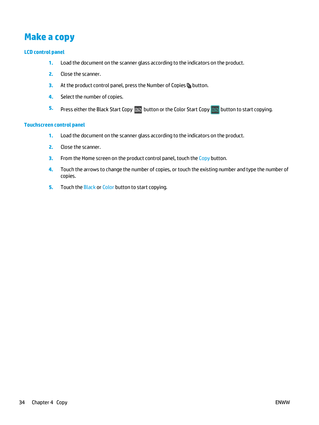 HP Pro MFP M177fw manual Make a copy 