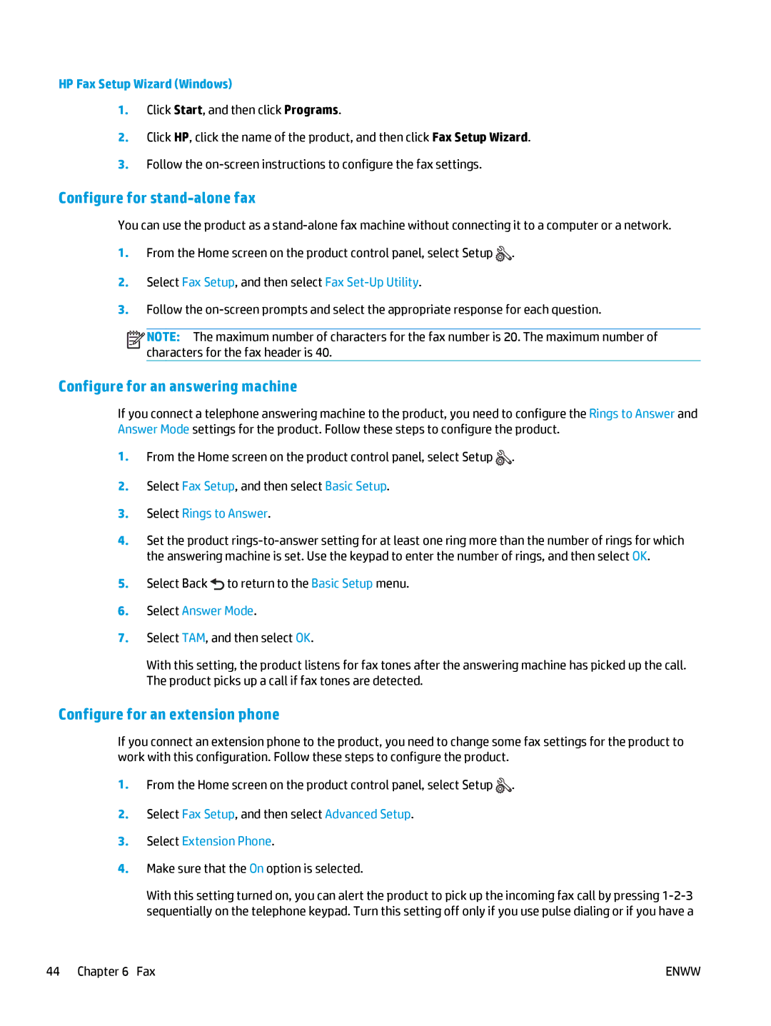 HP Pro MFP M177fw manual Select Fax Setup, and then select Fax Set-Up Utility, Select Rings to Answer, Select Answer Mode 