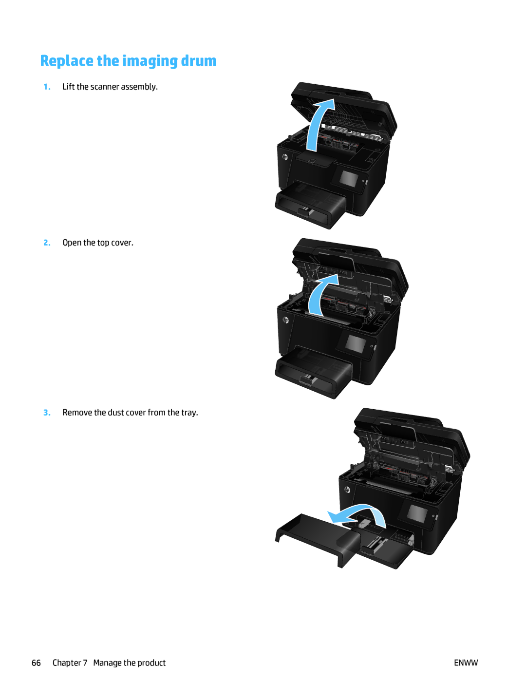 HP Pro MFP M177fw manual Replace the imaging drum 