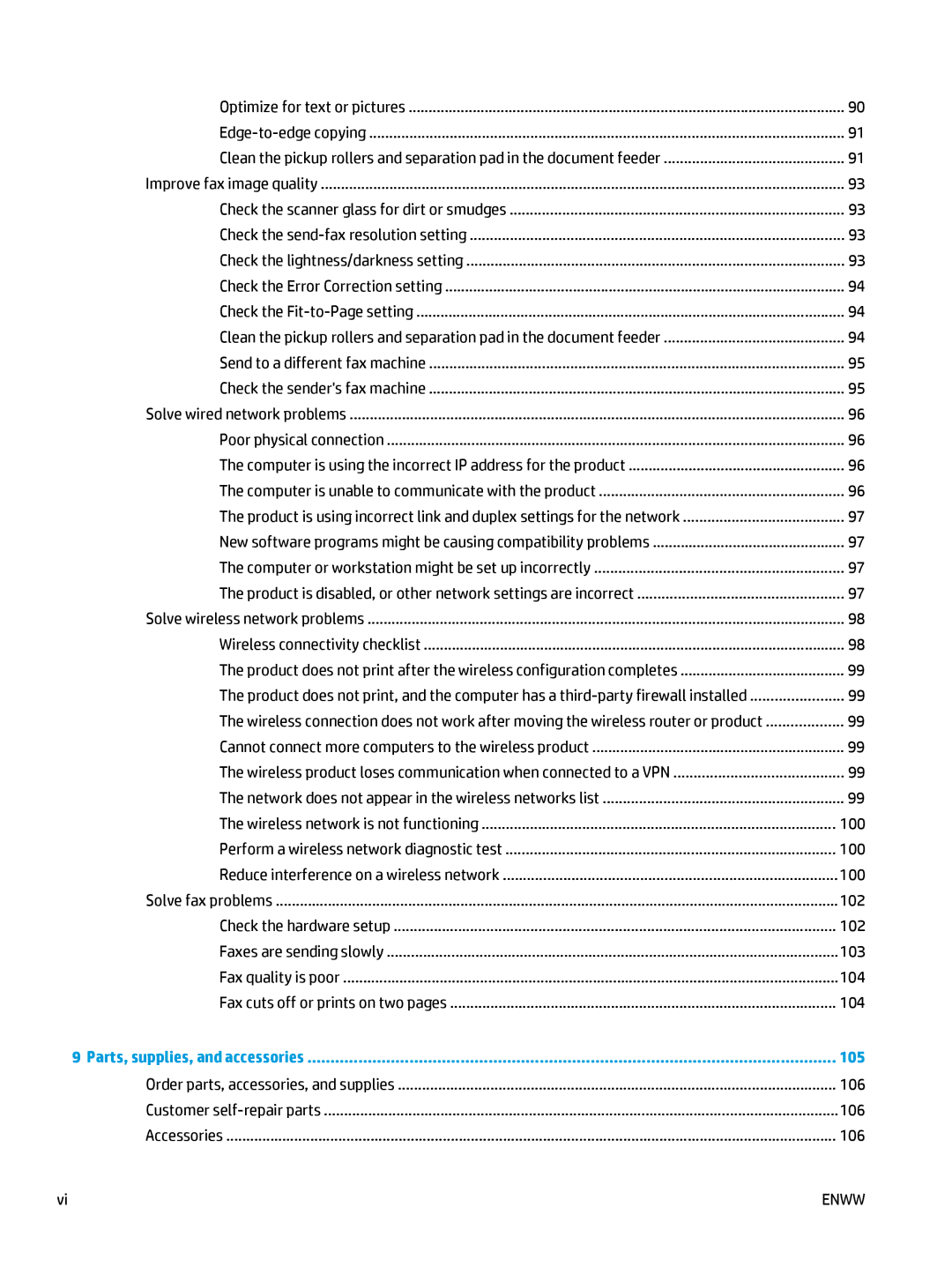 HP Pro MFP M177fw manual 105 