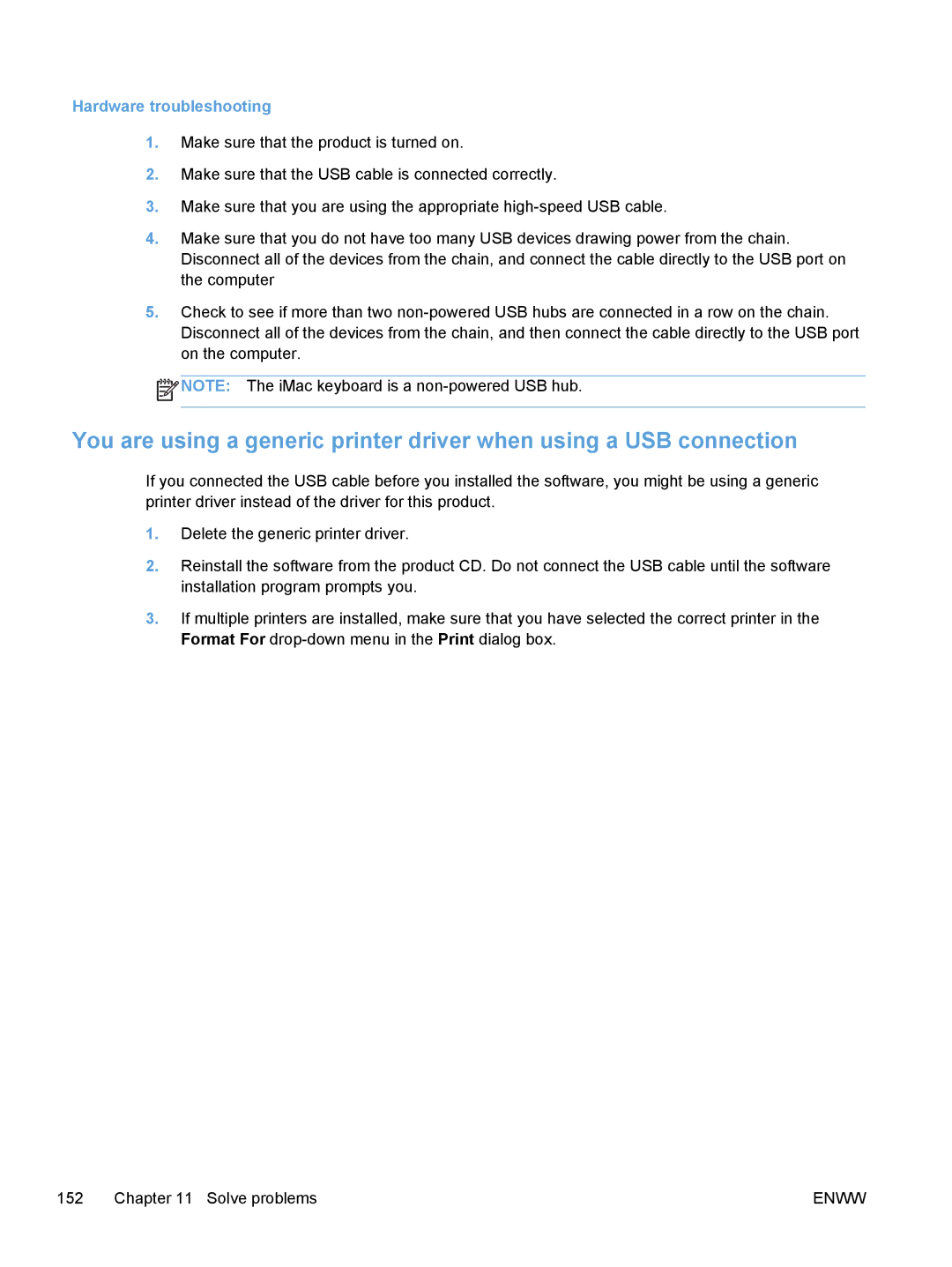 HP Pro X X451dn CN459AB1H, Pro X X551dw Inkjet CV037AB1H manual Hardware troubleshooting 