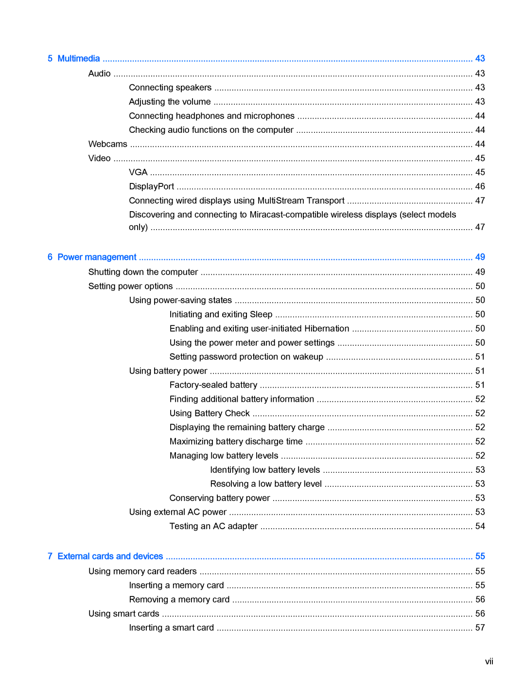 HP Pro x2 612 G1 (Windows 8.1) manual Vga 