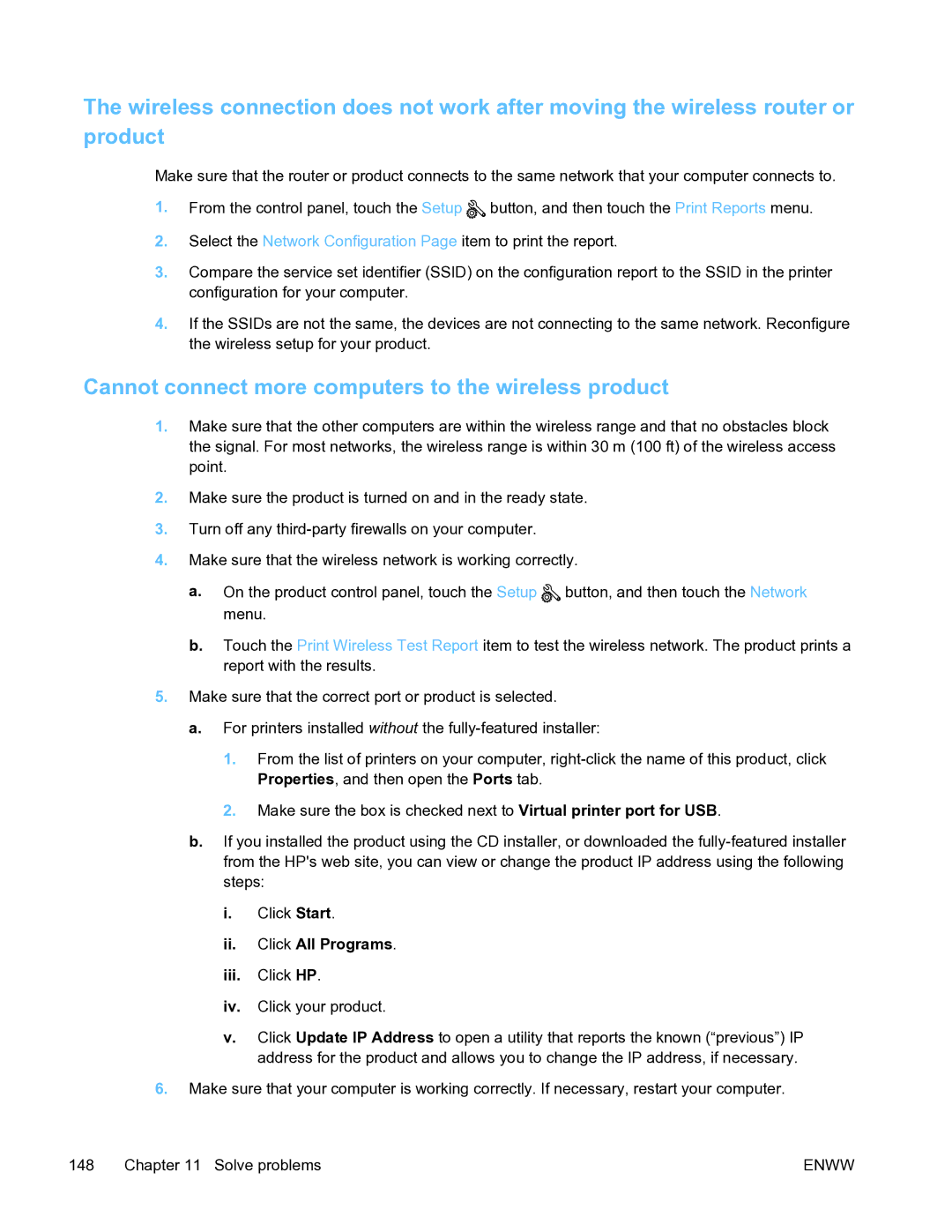 HP Pro X451 manual Cannot connect more computers to the wireless product 