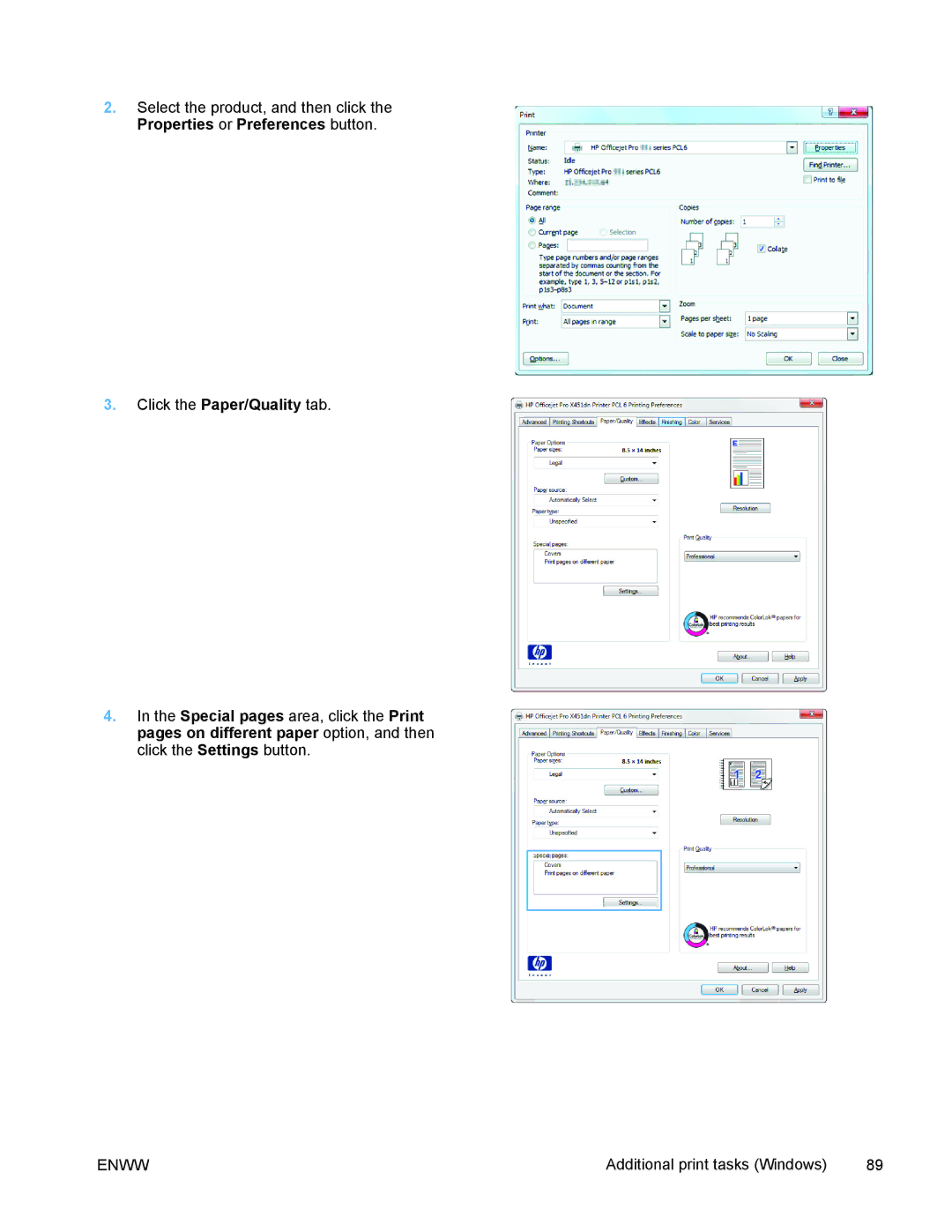 HP PRO X476 MFP manual Enww 