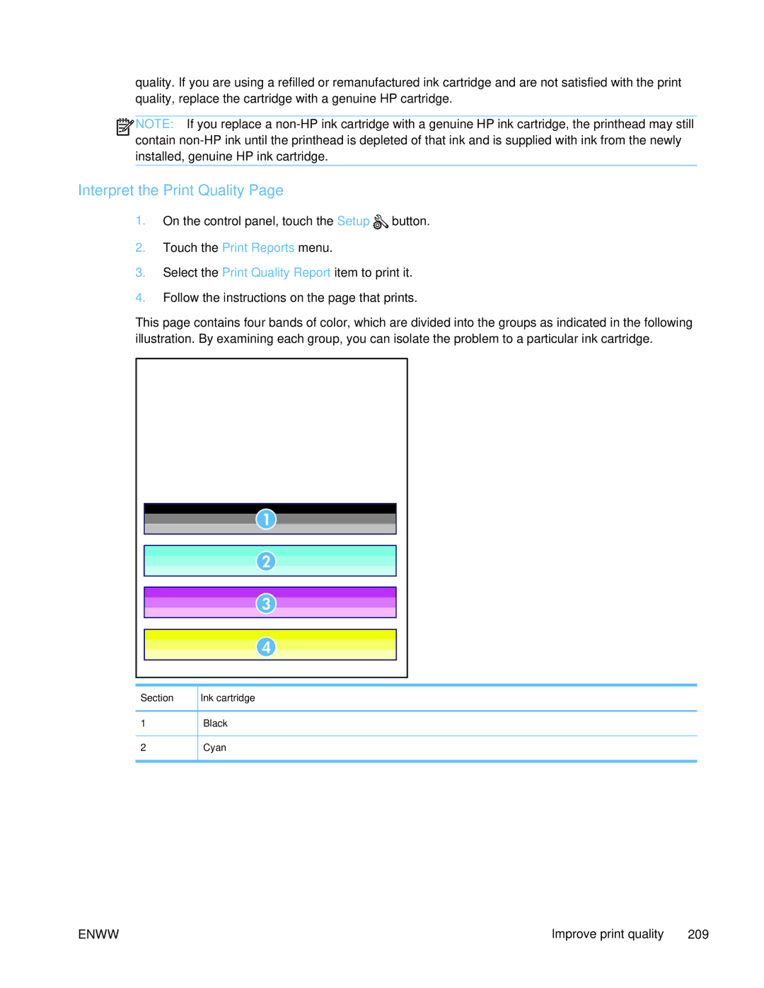 HP PRO X476 MFP manual Interpret the Print Quality 