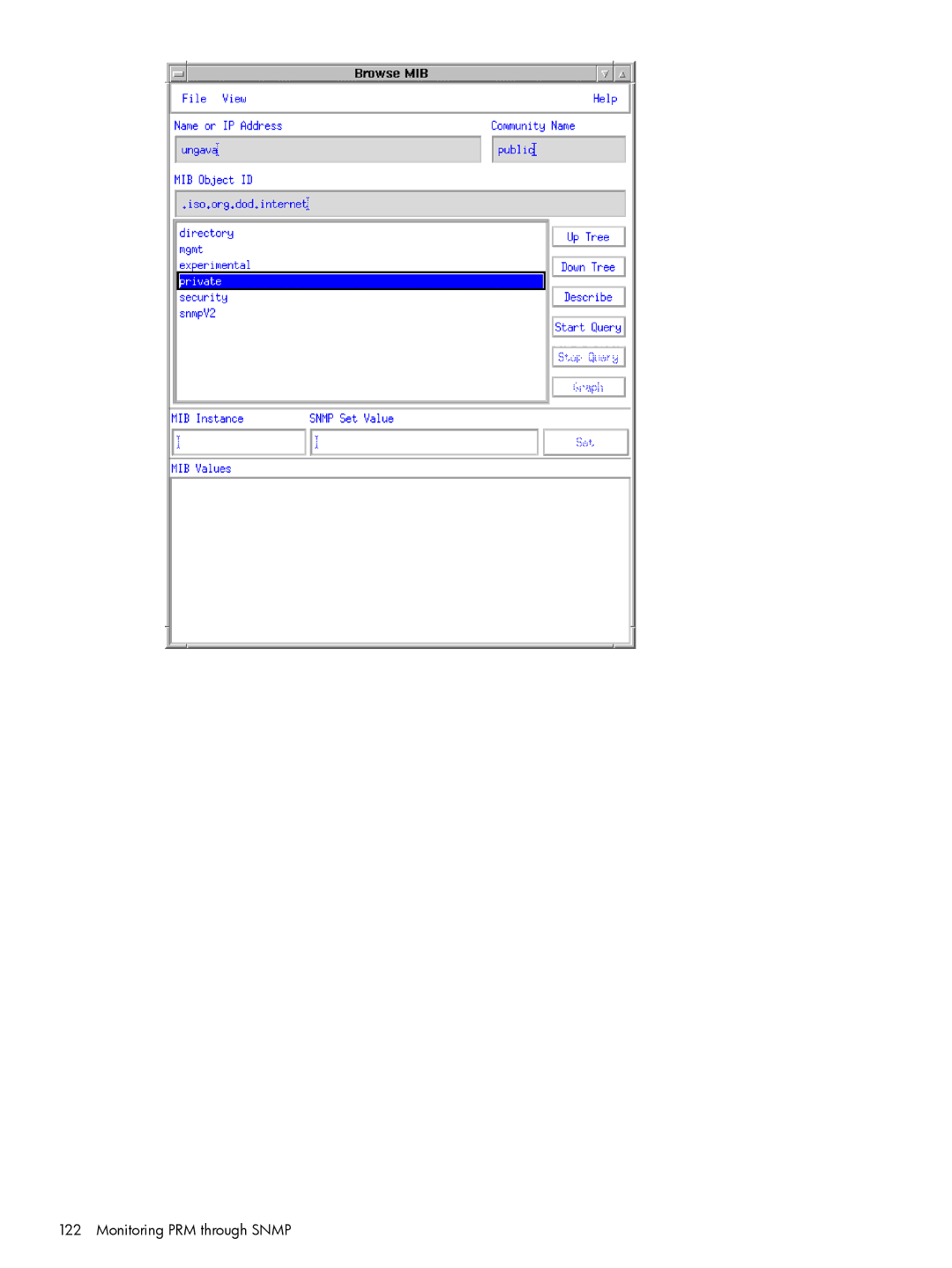 HP Process Resource Manager (PRM) manual Monitoring PRM through Snmp 