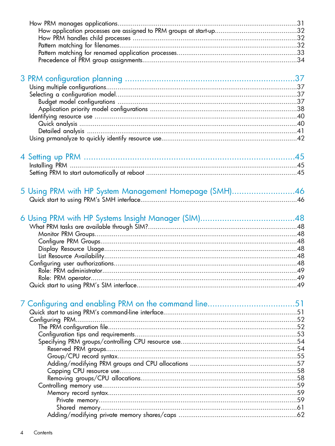 HP Process Resource Manager (PRM) manual PRM configuration planning, Setting up PRM 