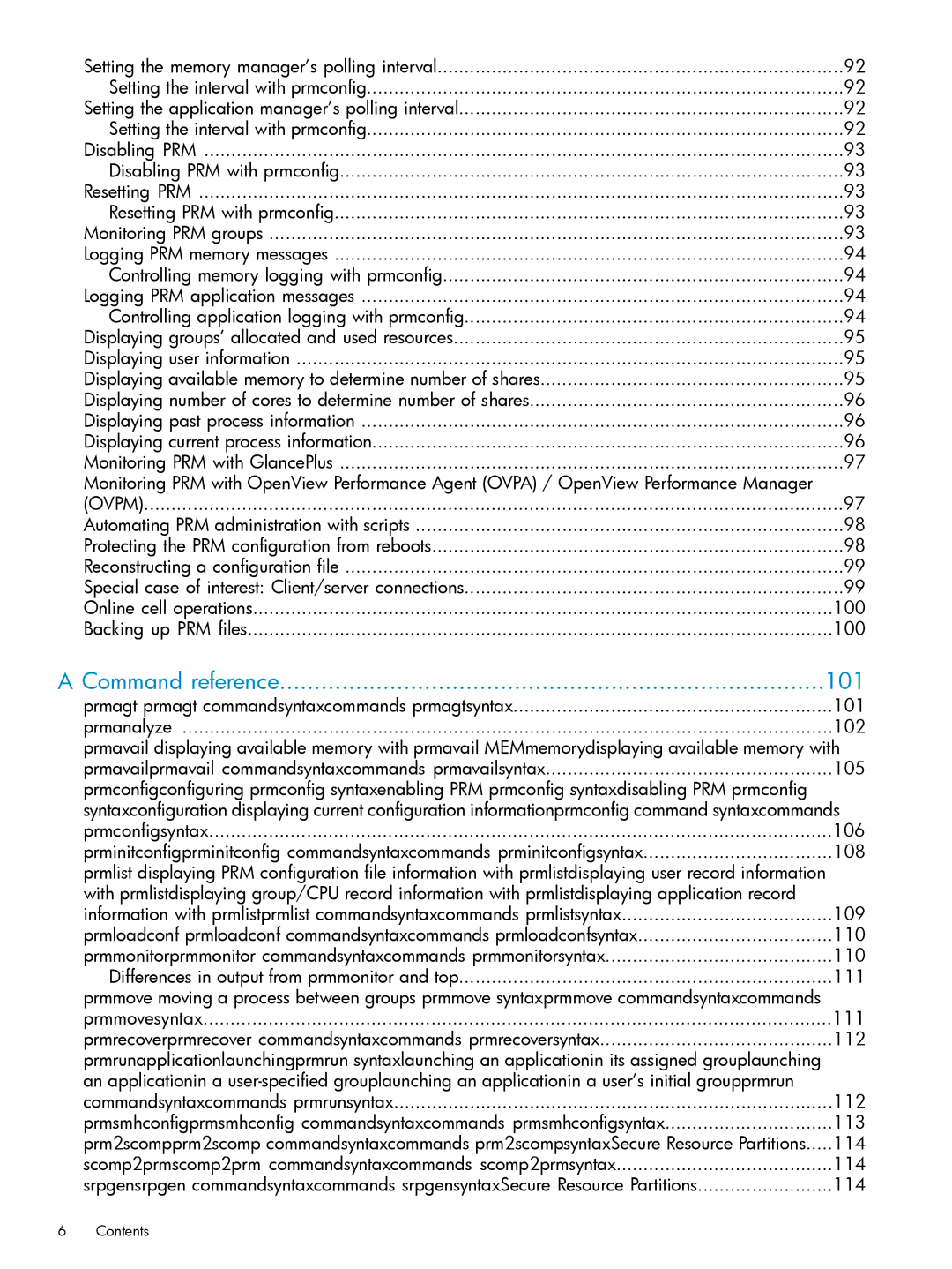 HP Process Resource Manager (PRM) manual Command reference 101, Ovpm 