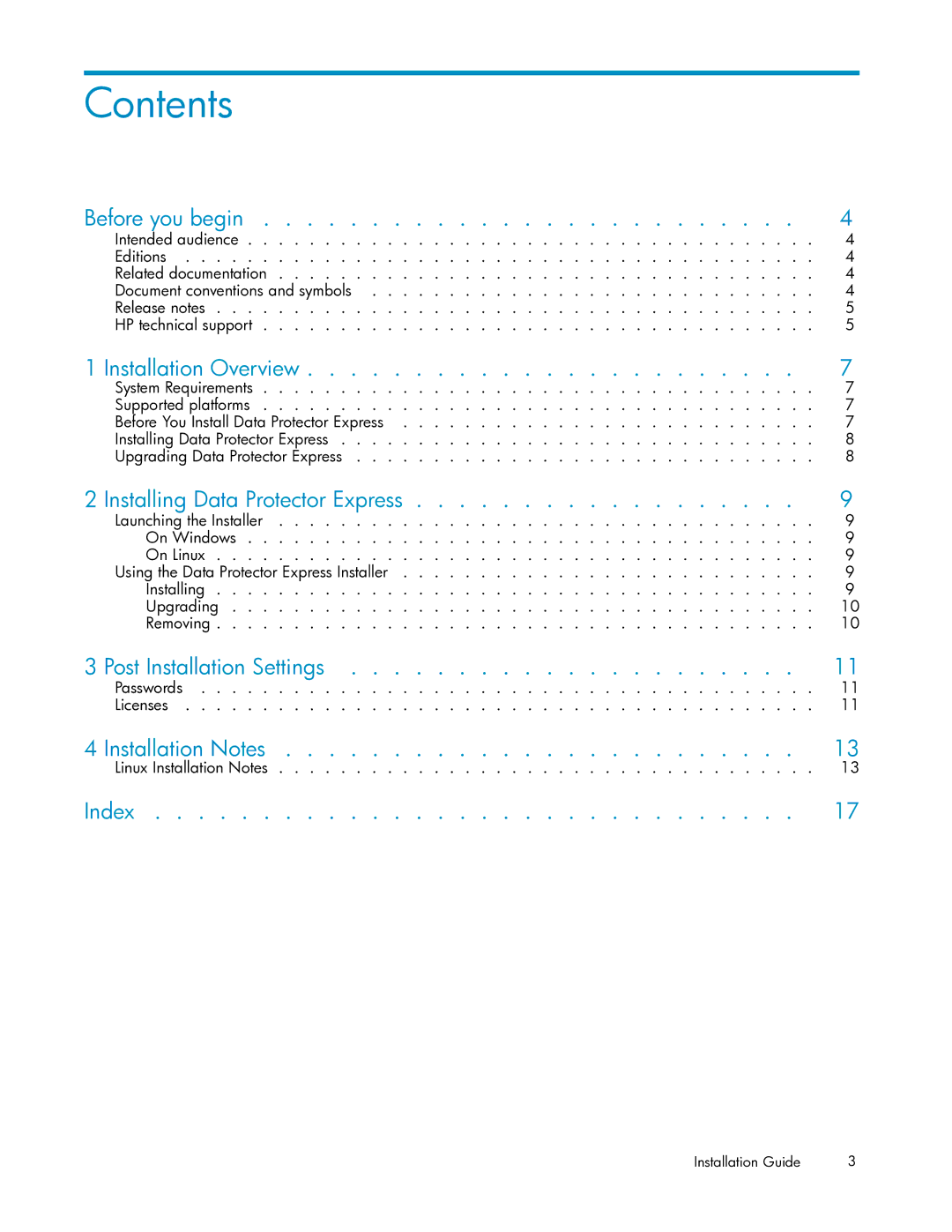 HP Projer TC33096003 manual Contents 