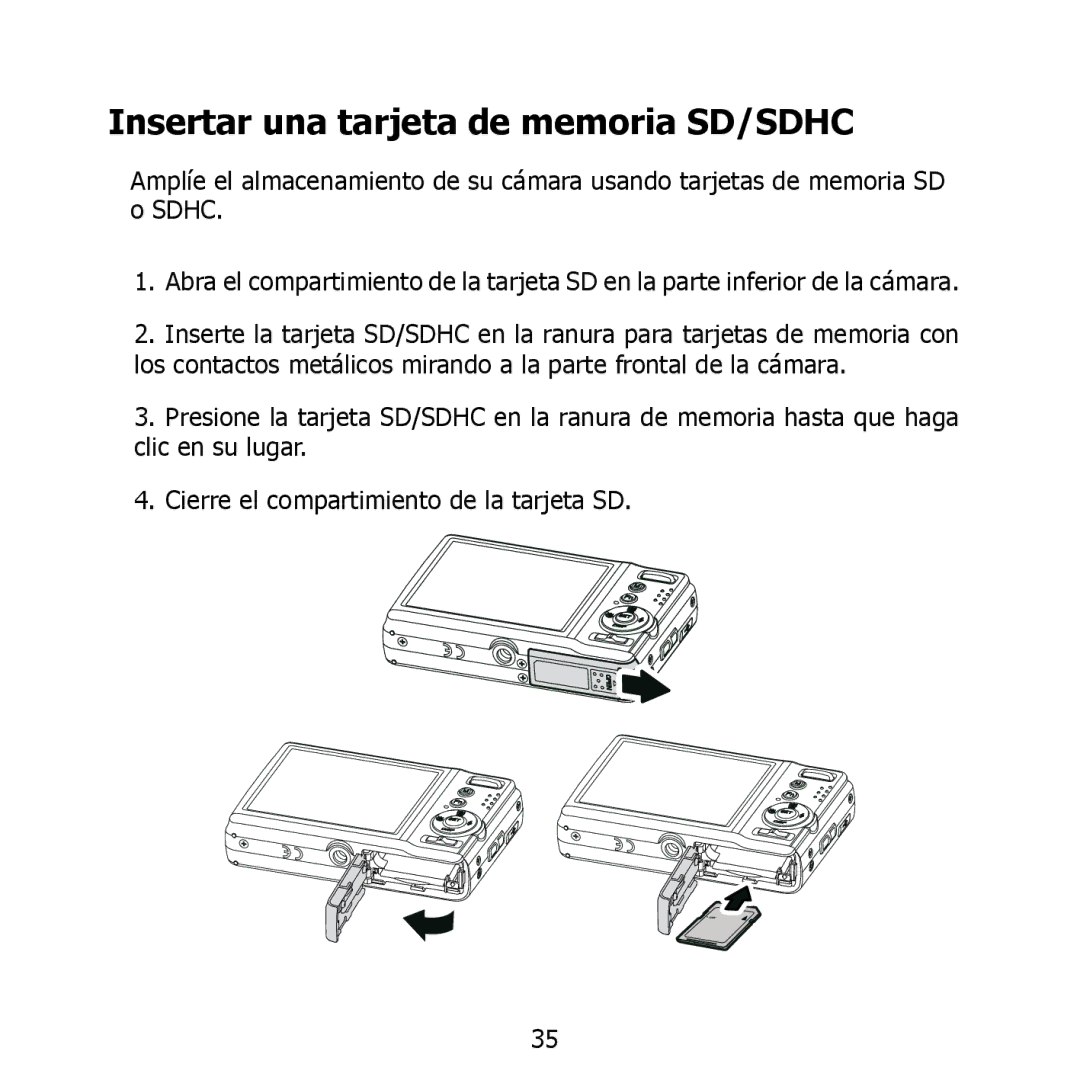 HP PW550 manual Insertar una tarjeta de memoria SD/SDHC 