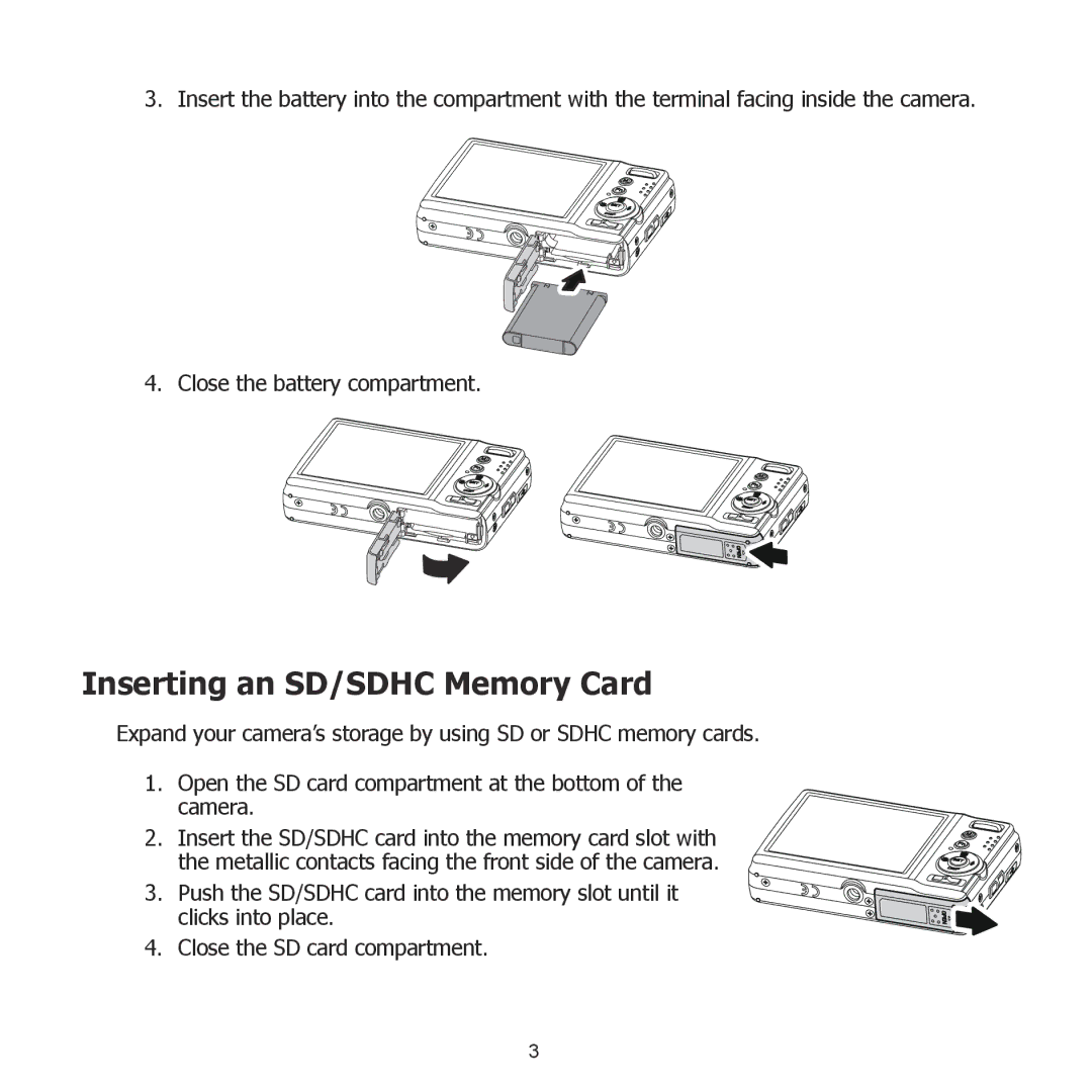 HP PW550 manual Inserting an SD/SDHC Memory Card 