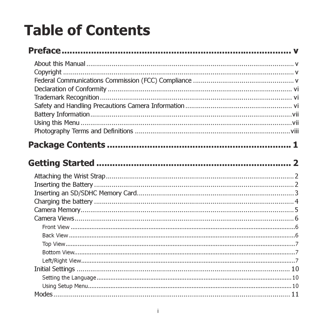 HP PW550 manual Table of Contents 