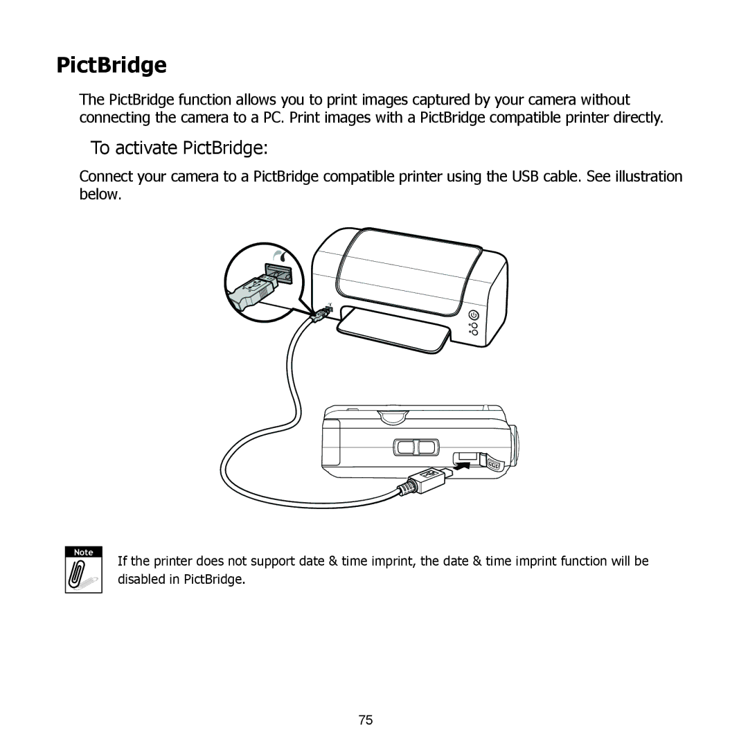 HP PW550 manual To activate PictBridge 