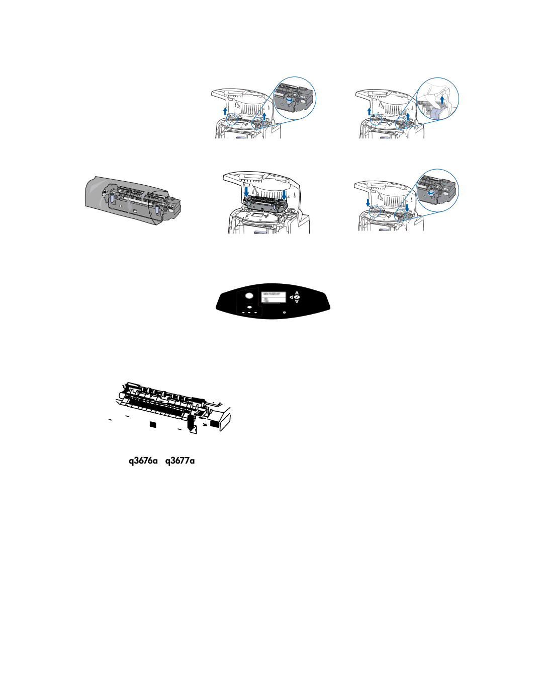 HP Q3675A Image Transfer Kit, Q3676A 110V Image Fuser Kit, Q3677A 220V Image Fuser Kit manual 