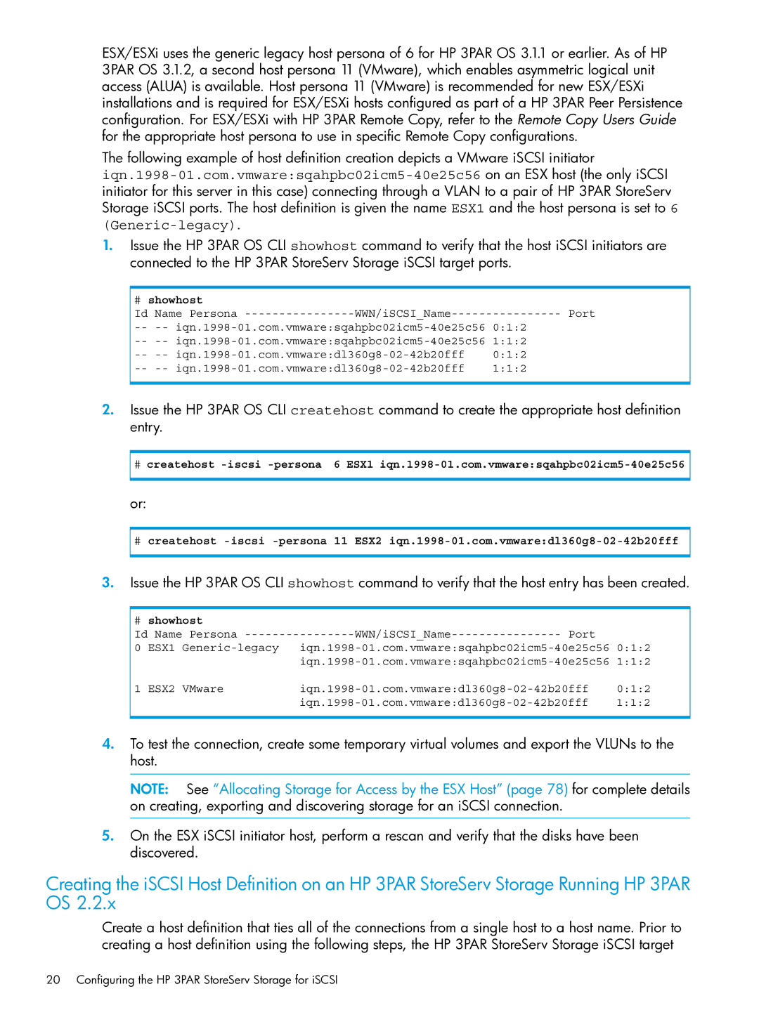 HP QR516B manual ESX1 