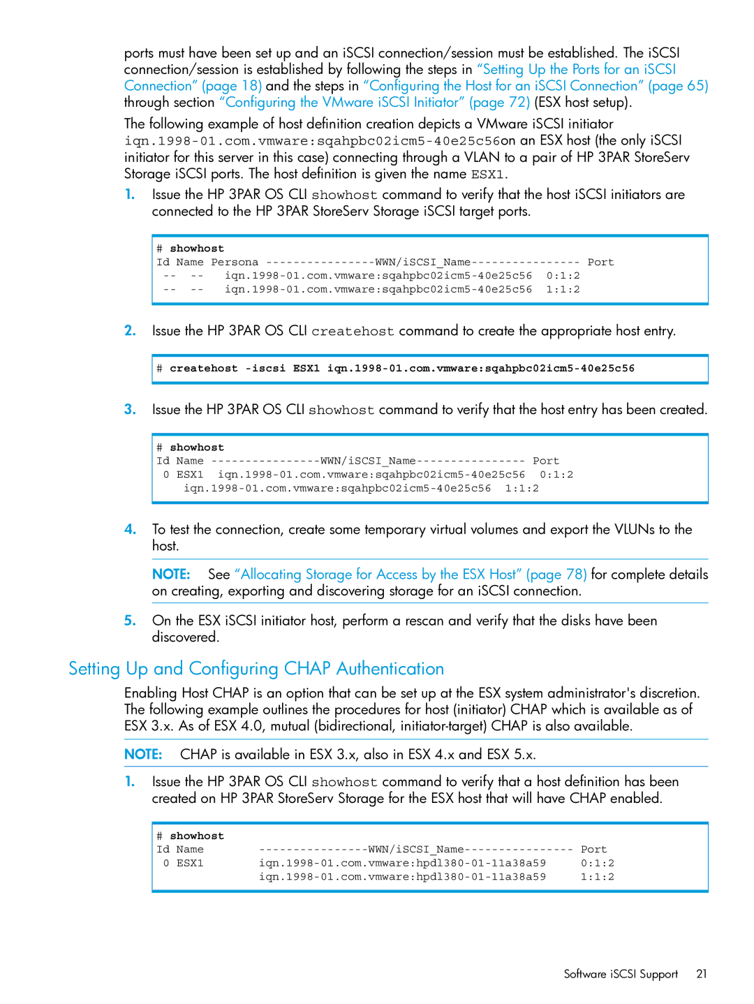 HP QR516B manual Setting Up and Configuring Chap Authentication 