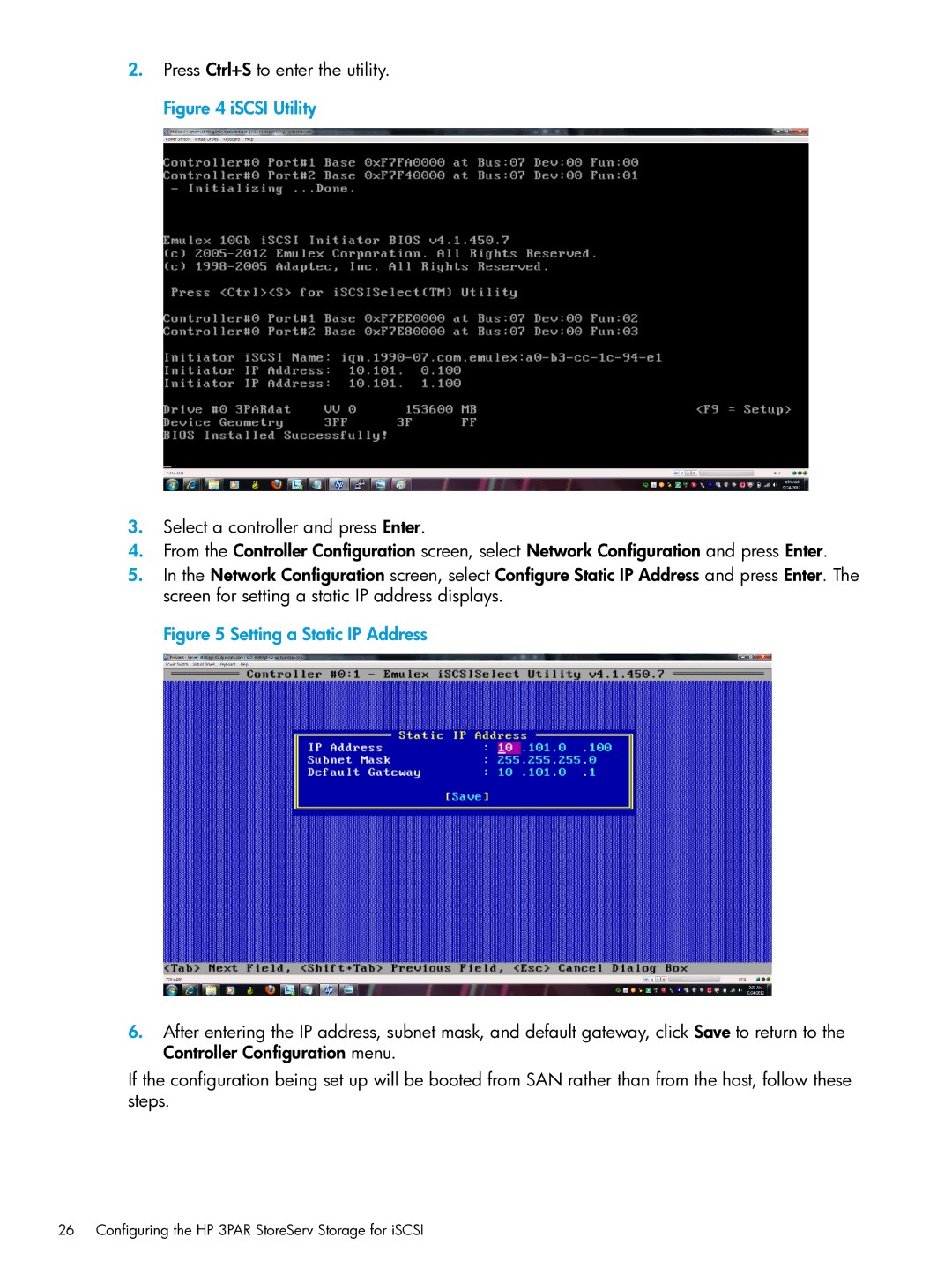 HP QR516B manual Setting a Static IP Address 