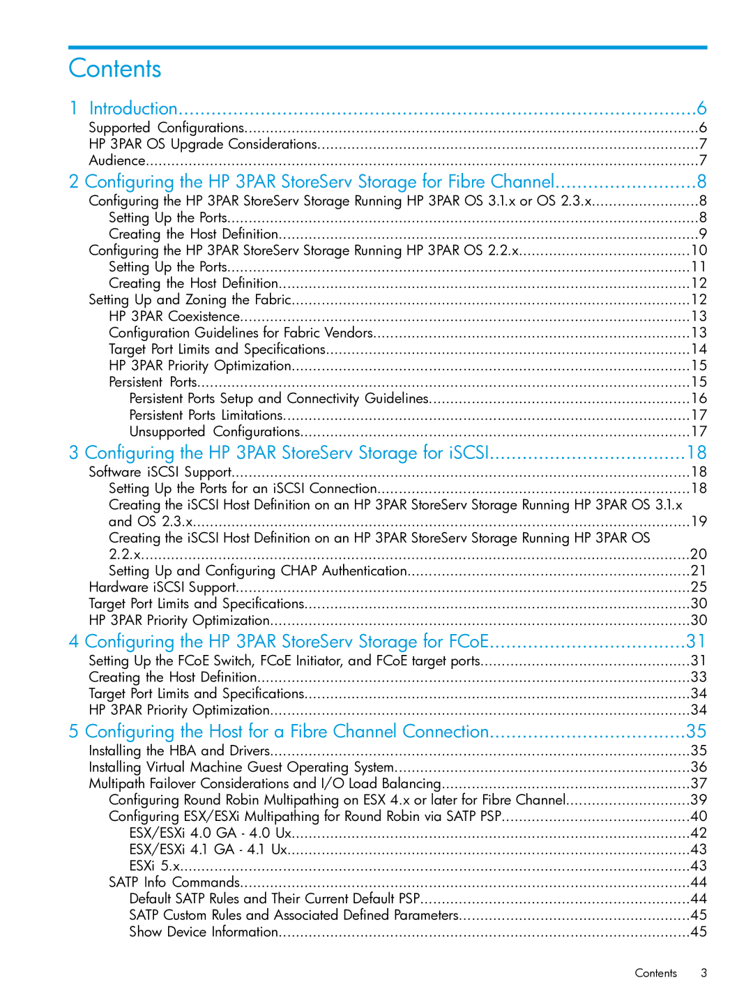 HP QR516B manual Contents 